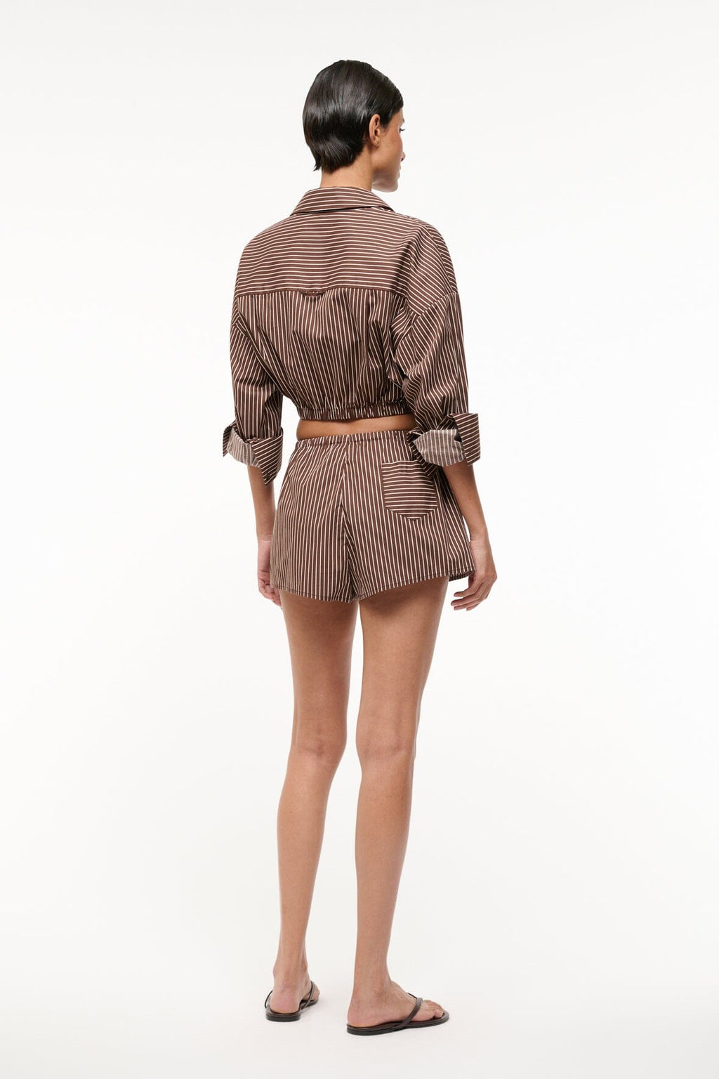 PADDLE SHORT | DARK OAK MICRO STRIPE
