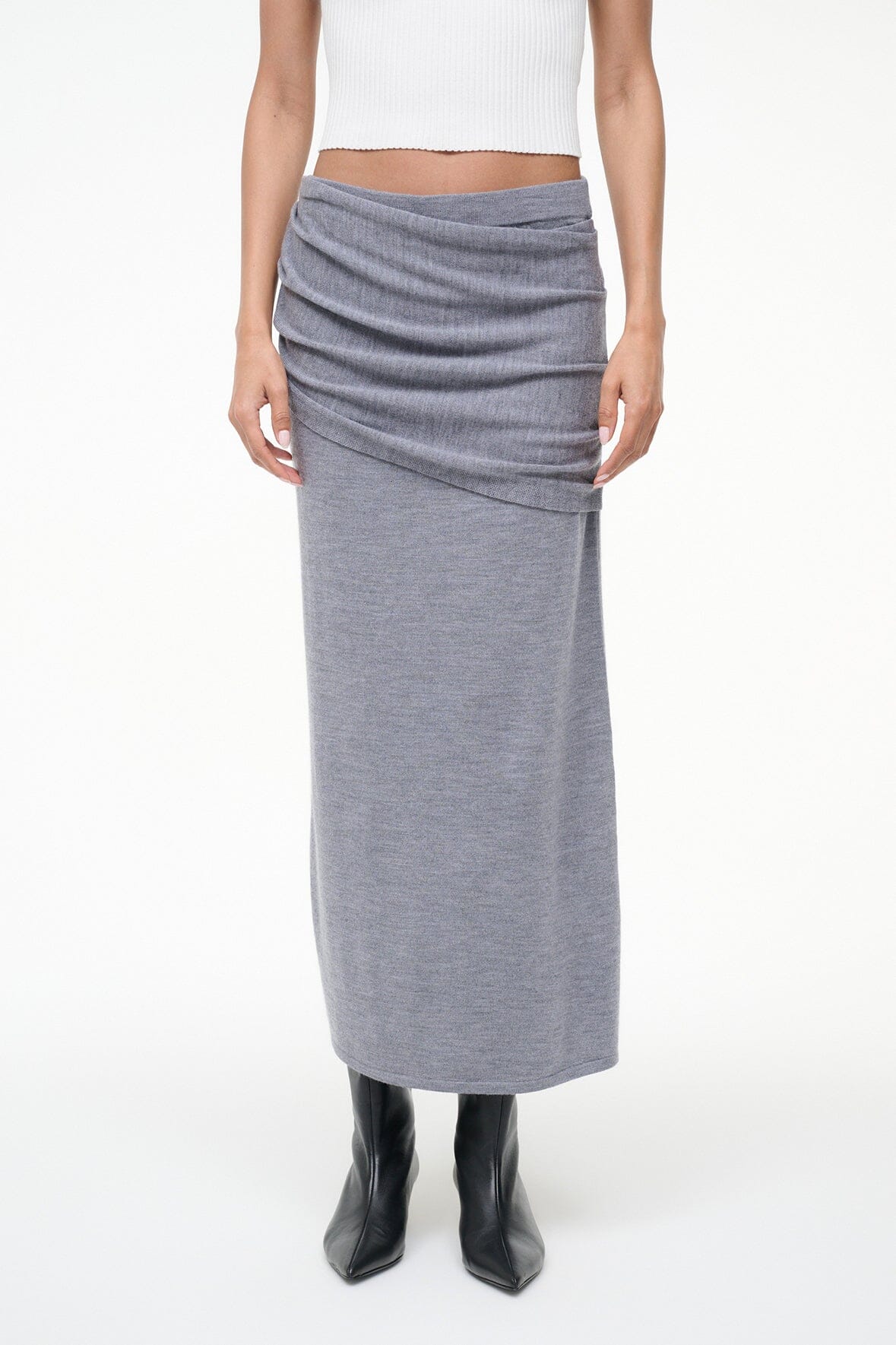 WILMA SKIRT | HEATHER GREY