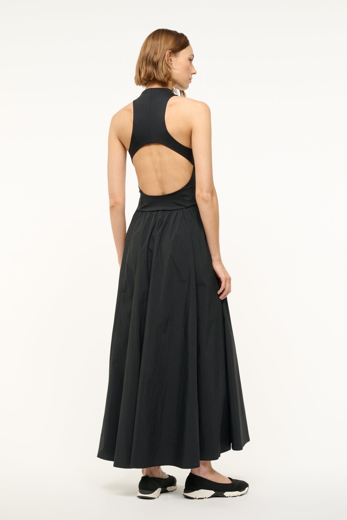 CREVASSE MAXI DRESS | BLACK