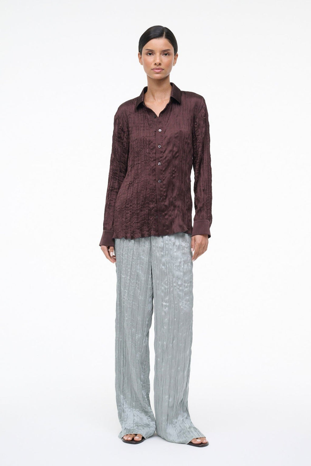 SUKI SHIRT | EARTH PLISSE