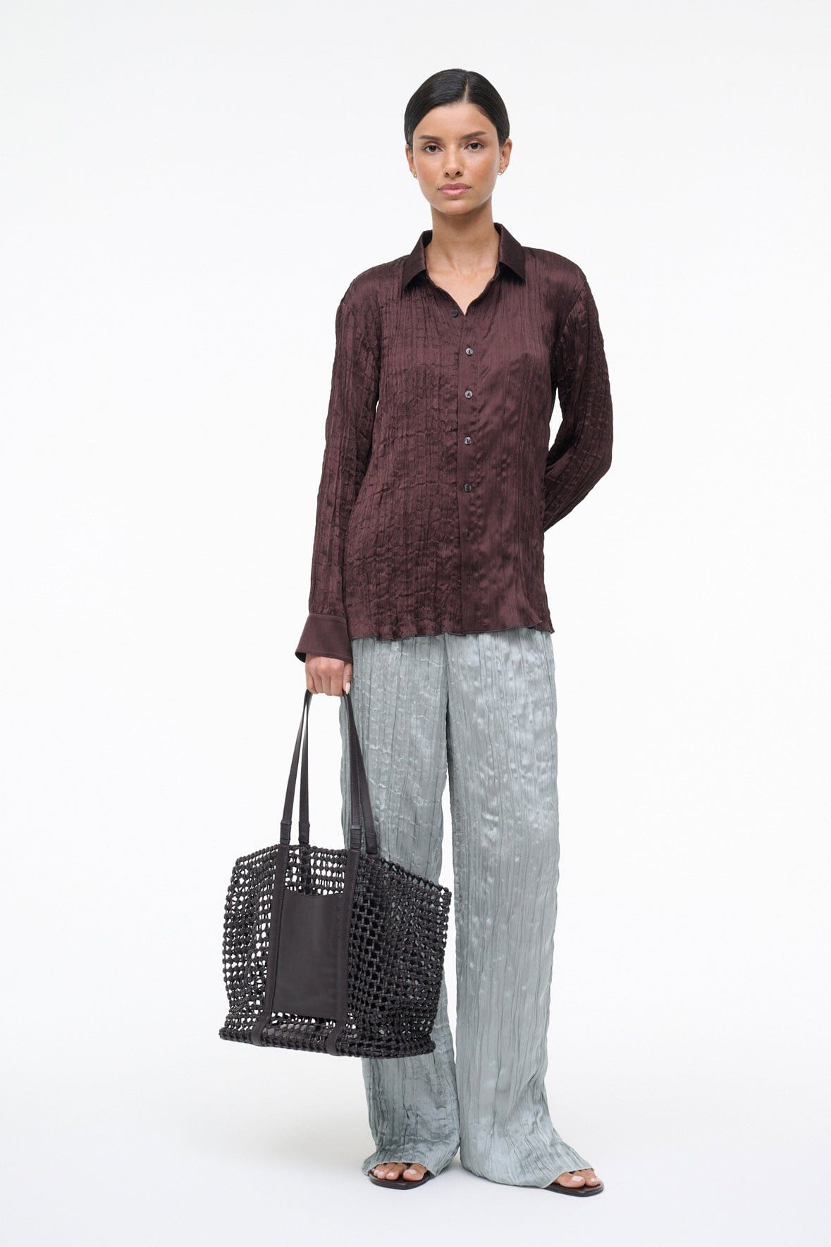 SUKI SHIRT | EARTH PLISSE