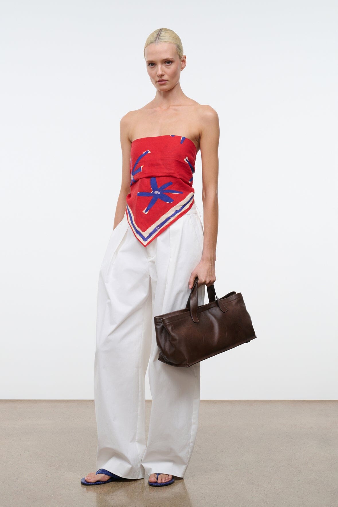 SONYA LINEN SCARF | PAINTED FOULARD