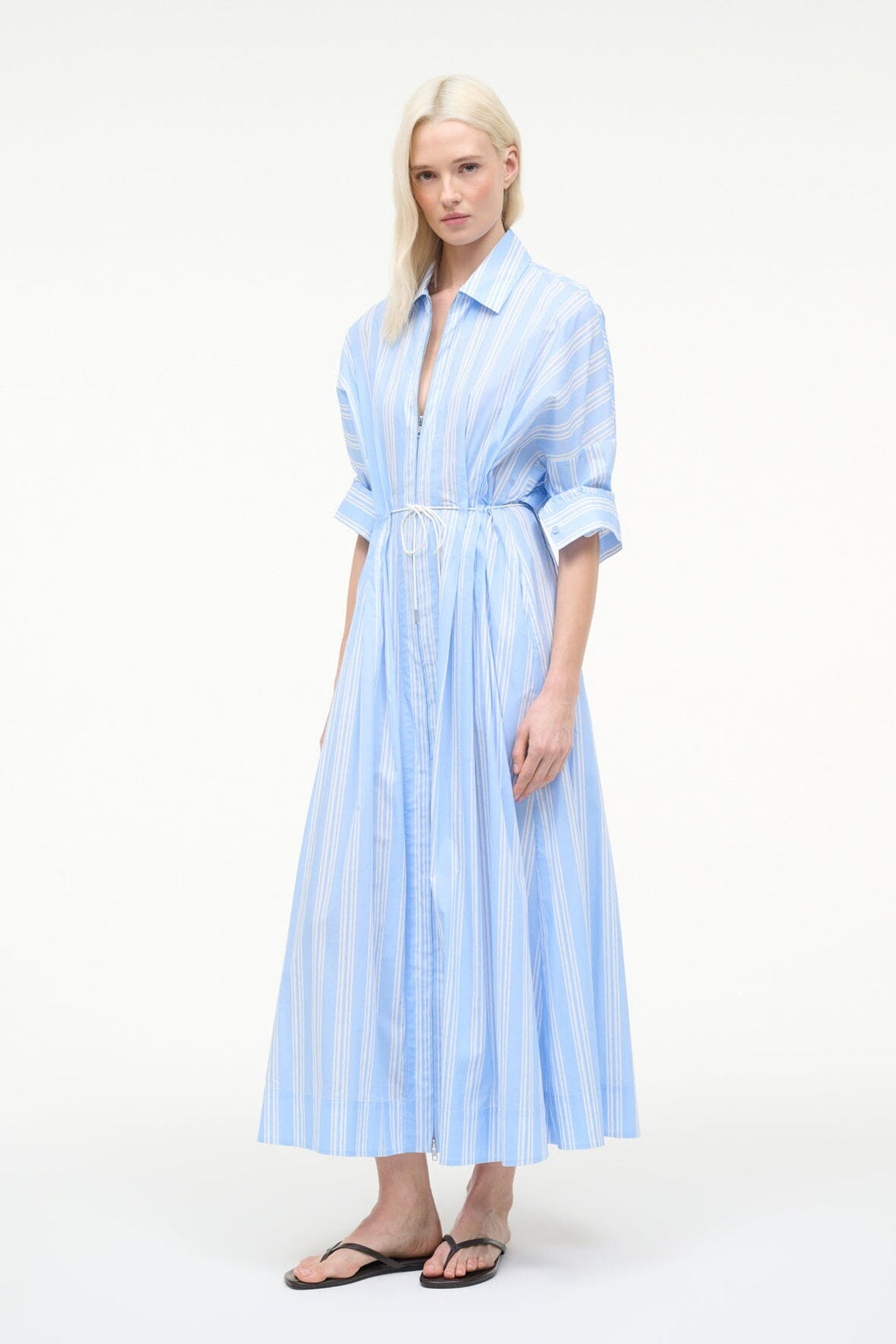 CHI MIDI DRESS | VENTURA STRIPE