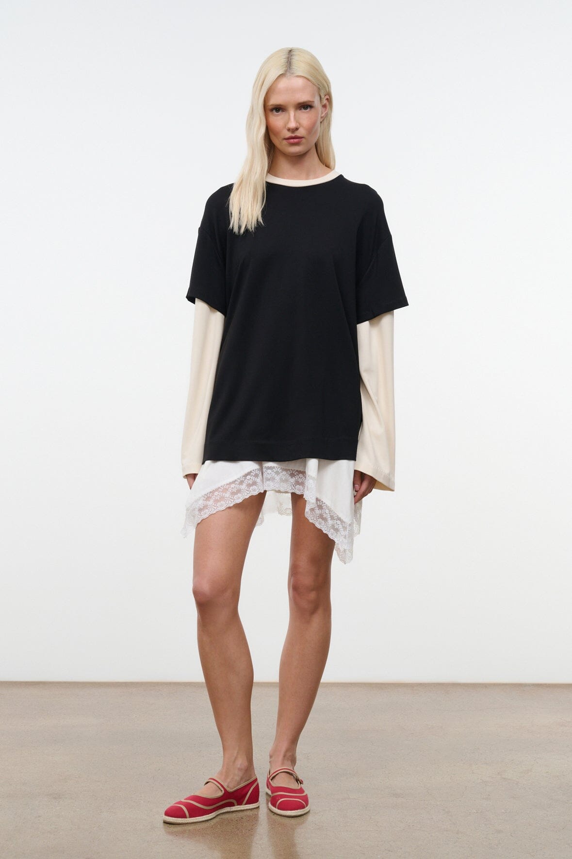 WILLIAM TEE | BLACK ECRU