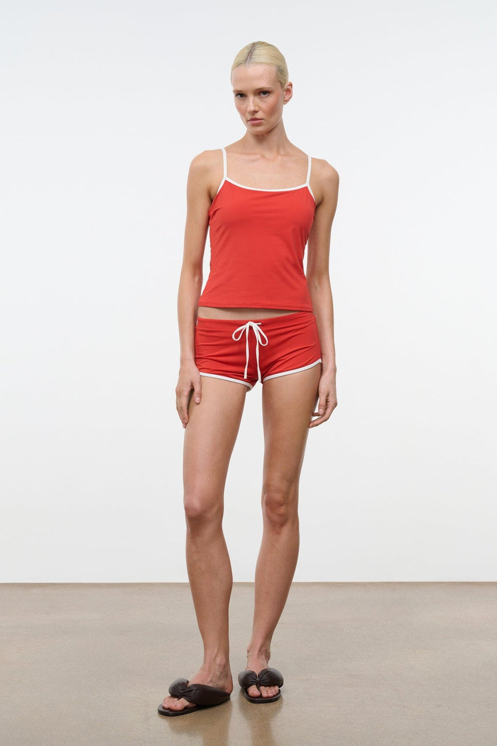 CLEO TANKINI TOP | TOMATO
