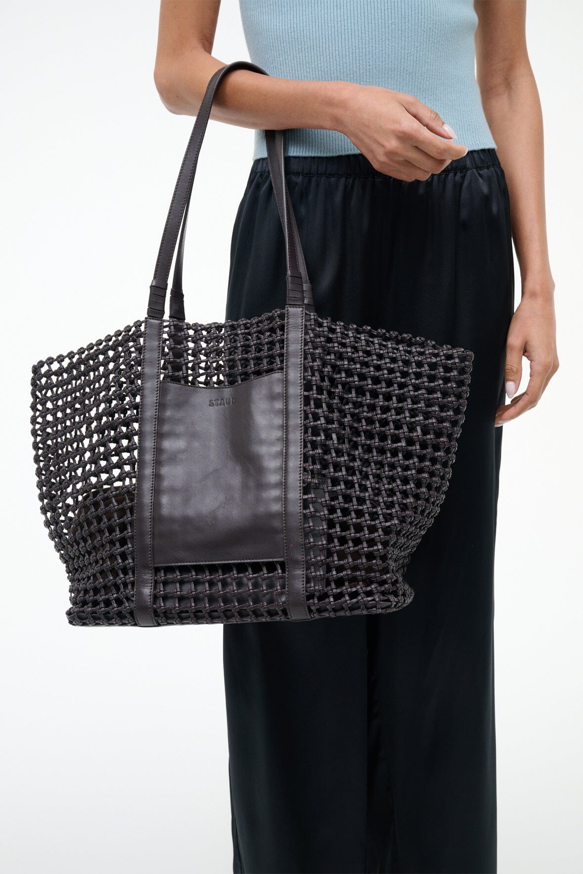 GETAWAY HAND-KNOTTED TOTE BAG | ESPRESSO