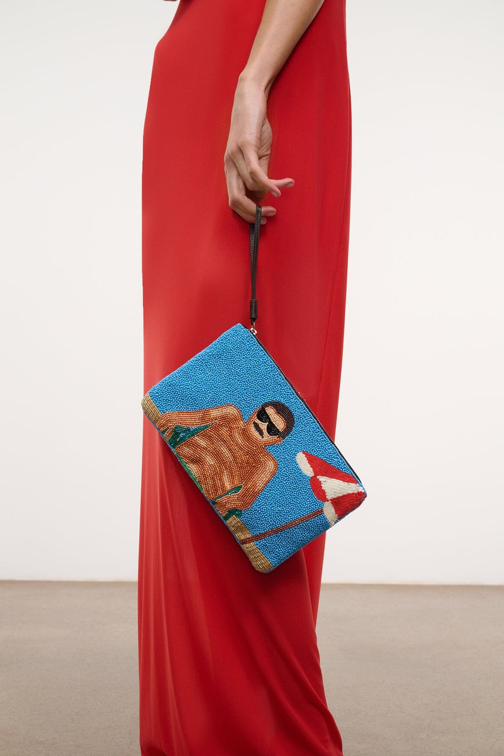 TOMMY BEADED LARGE POUCH | SUNDAZE