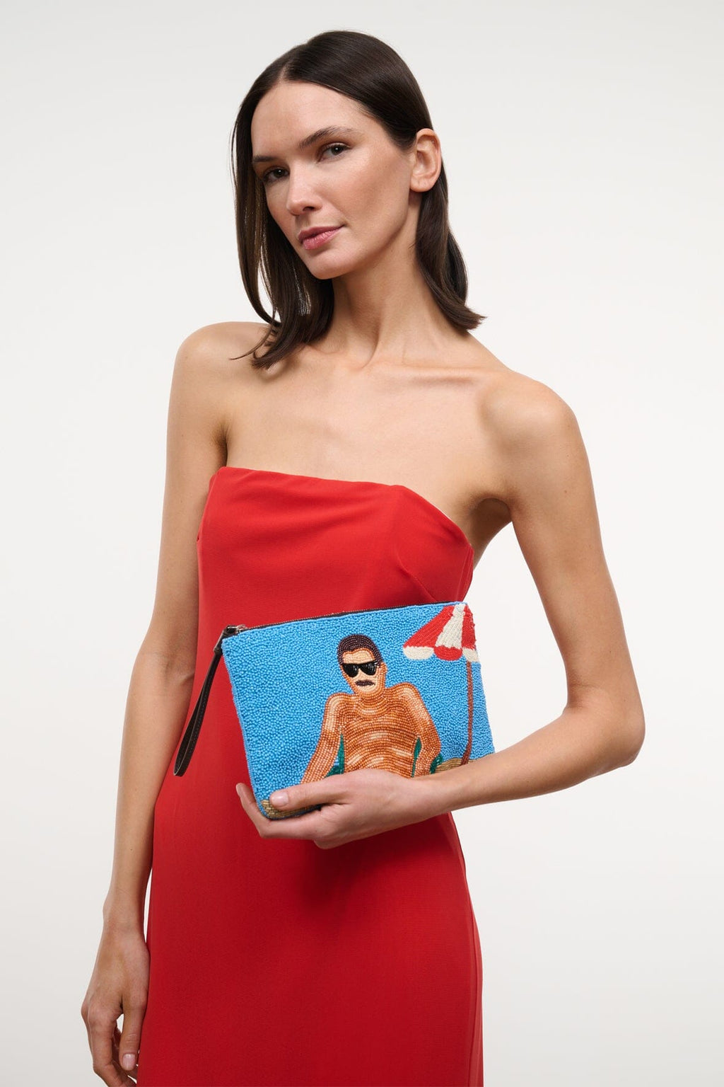 TOMMY BEADED LARGE POUCH | SUNDAZE
