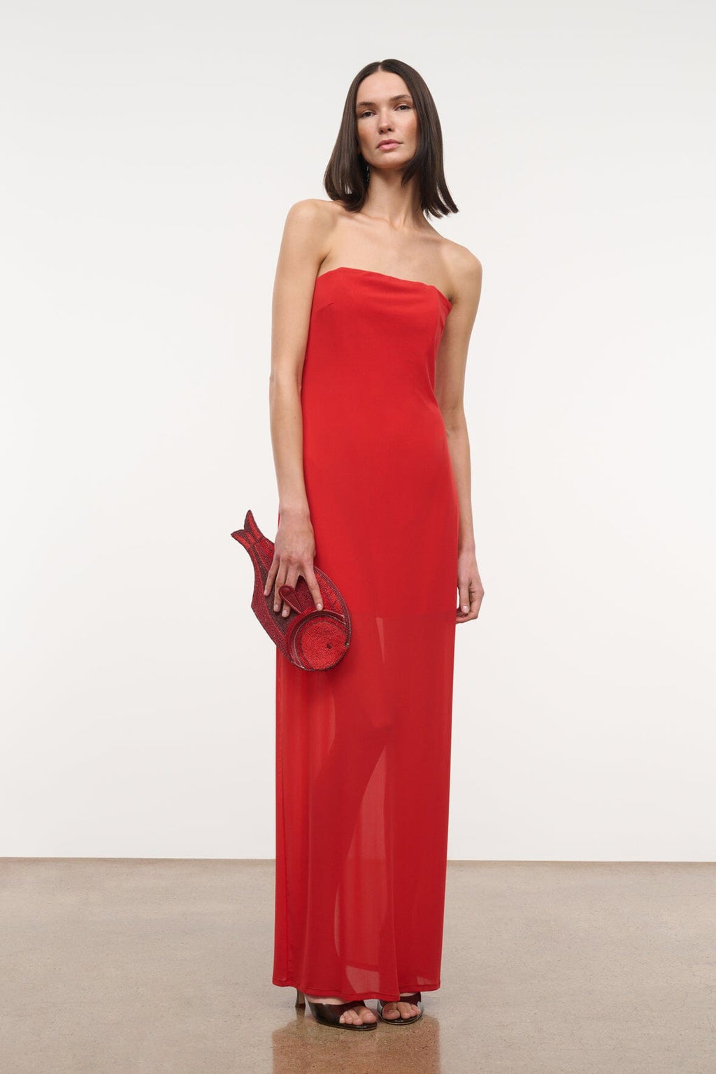 LILIANA DRESS | TOMATO