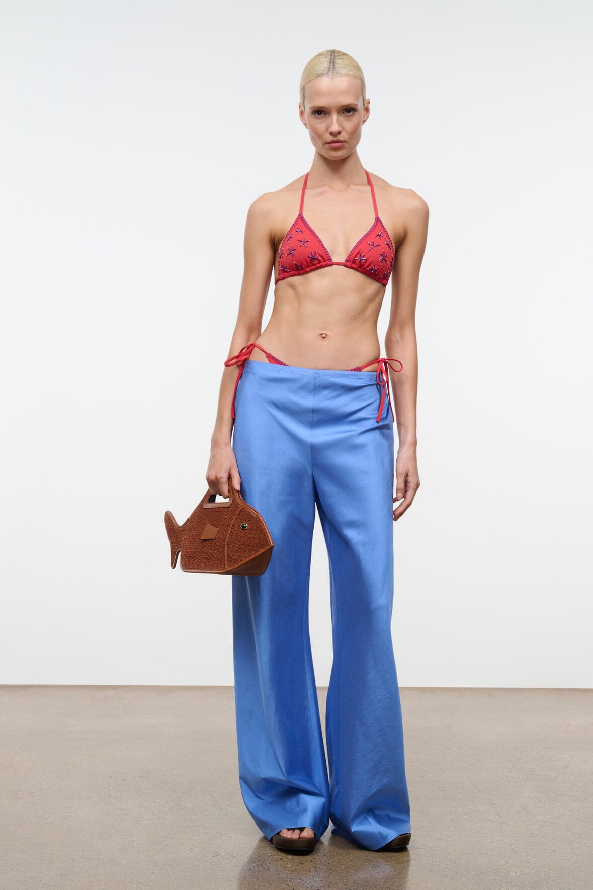 LIDO TRIANGLE BIKINI TOP | PAINTED FOULARD
