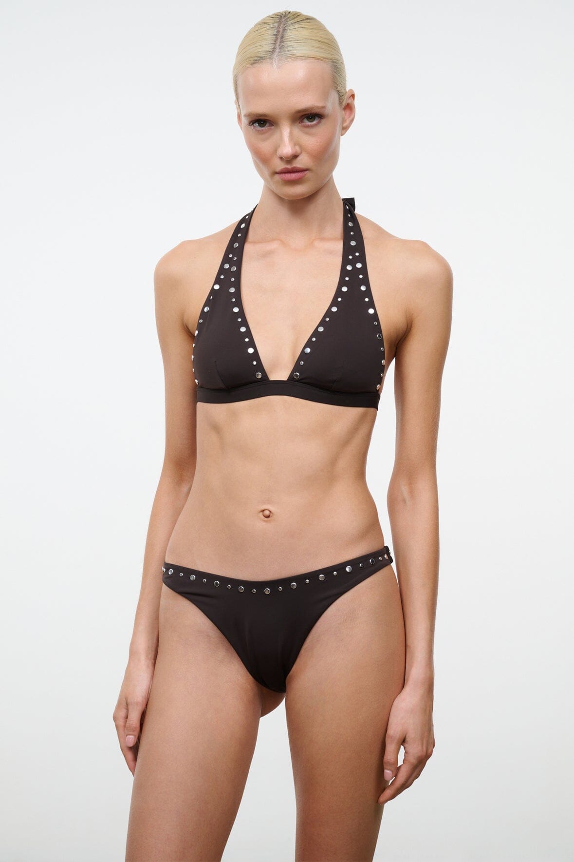 IRINA BIKINI TOP | ESPRESSO STUDS