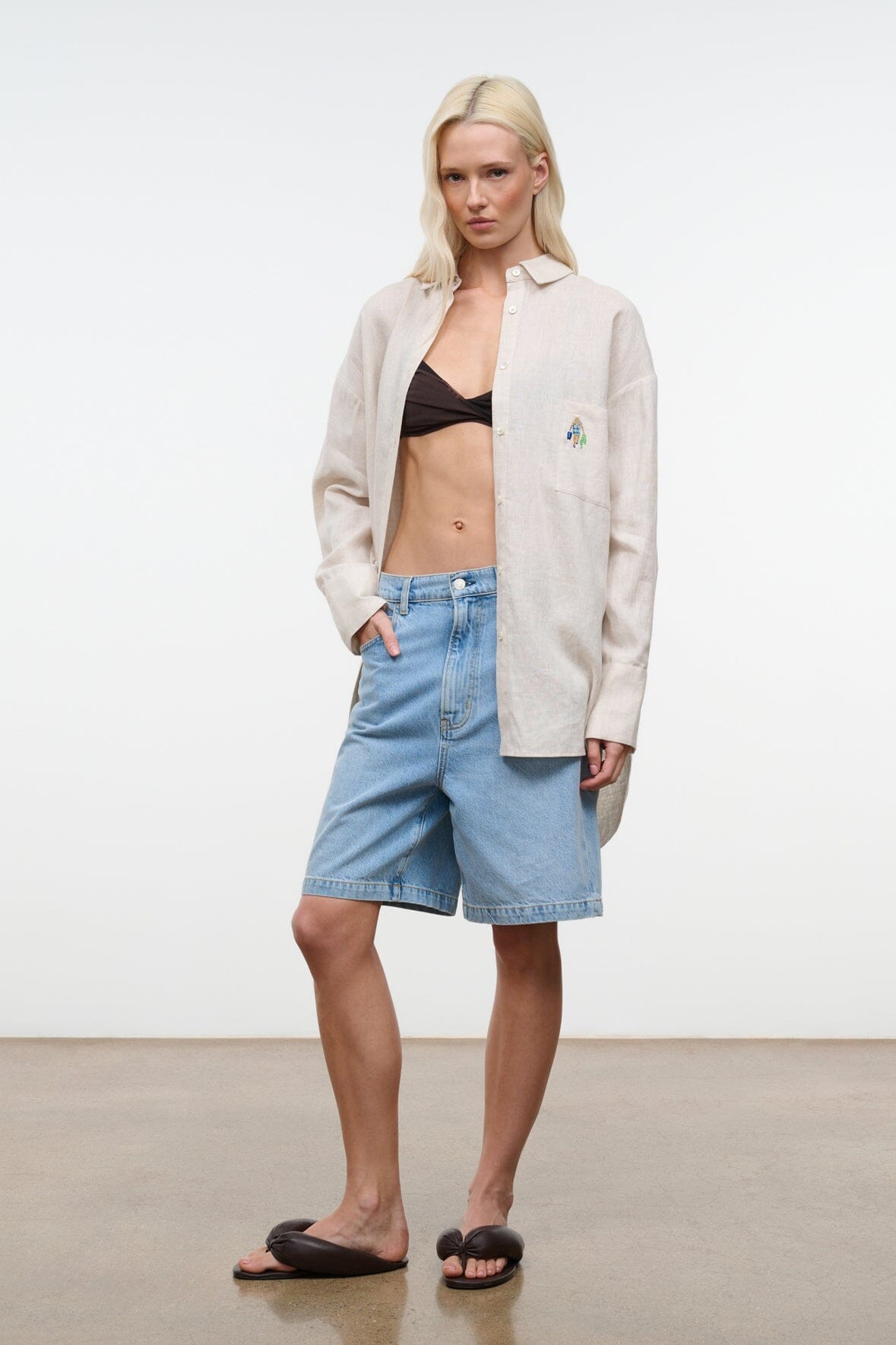 SANDBAR LINEN TOP | NATURAL