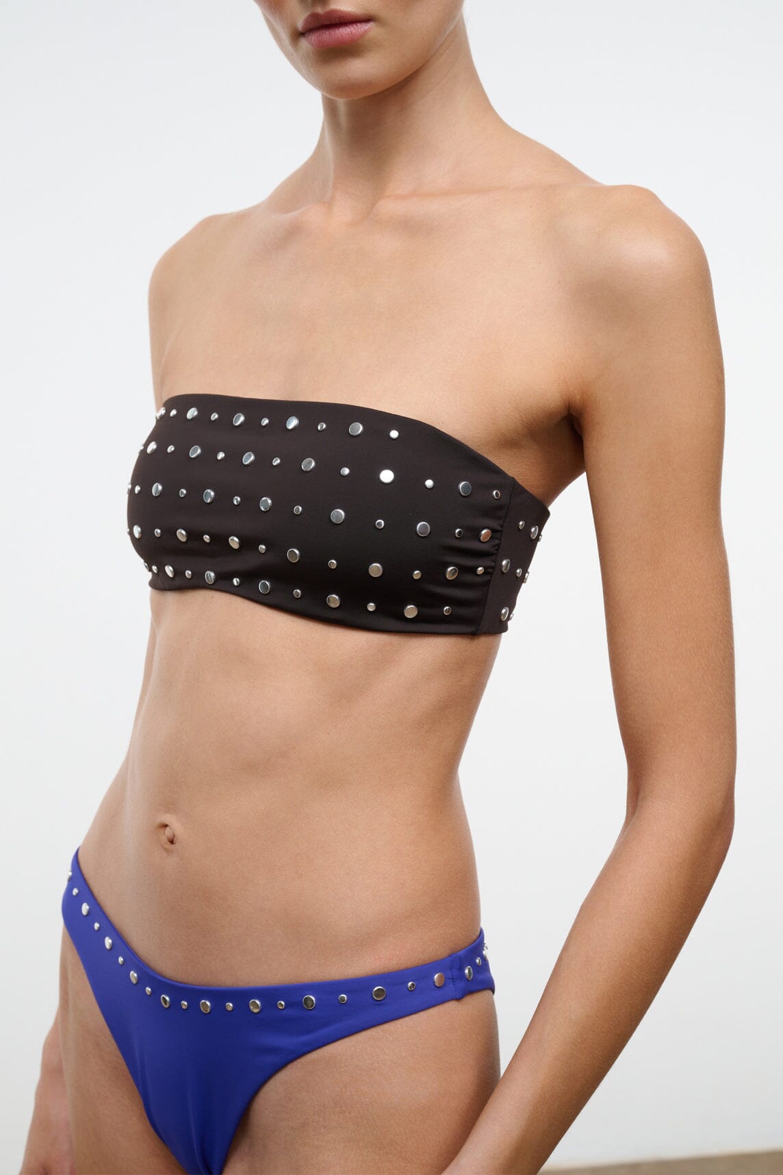 SARA BIKINI TOP | ESPRESSO STUDS
