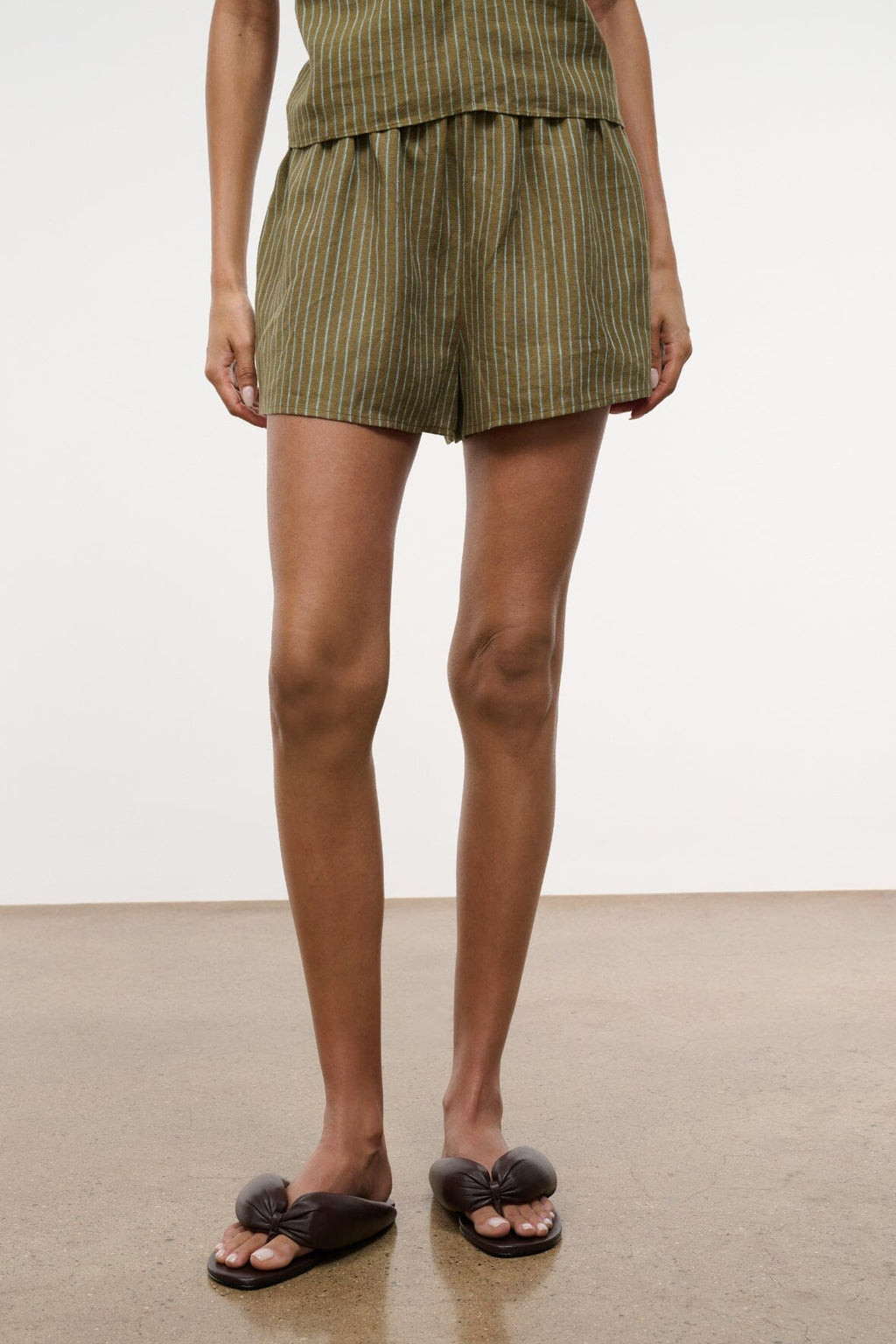 PADDLE LINEN SHORT | PORTO STRIPE