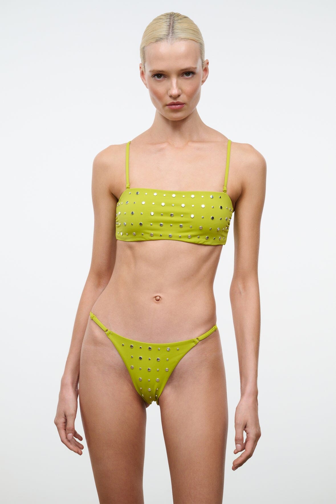 SISLEY STRING BIKINI BOTTOM | CITRON STUDS