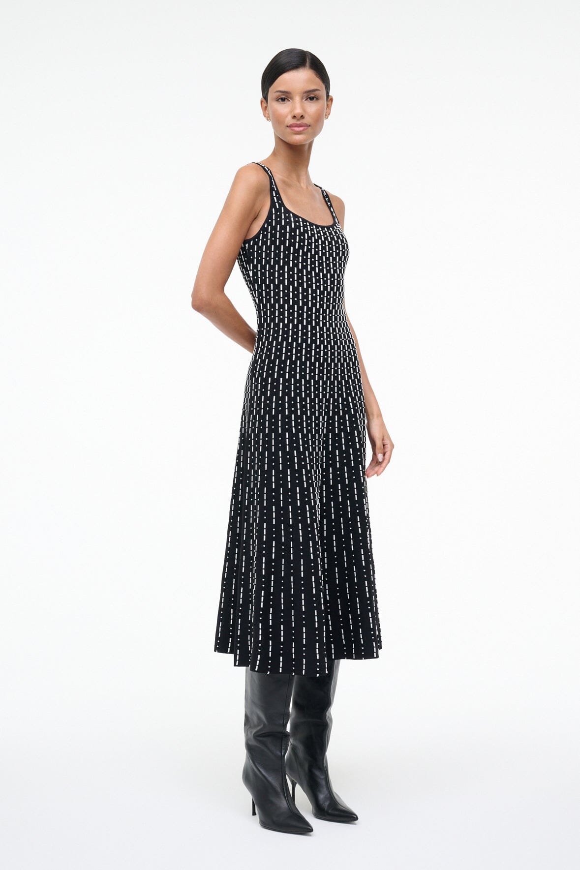ELLISON DRESS | BLACK GEO