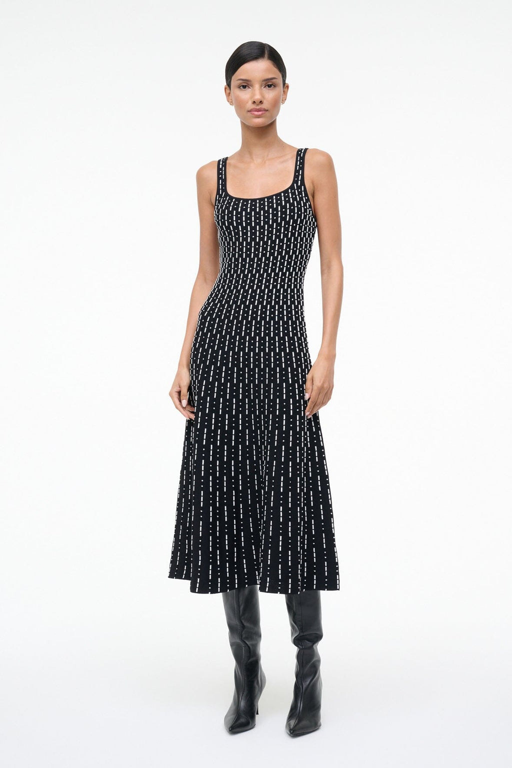 ELLISON DRESS | BLACK GEO