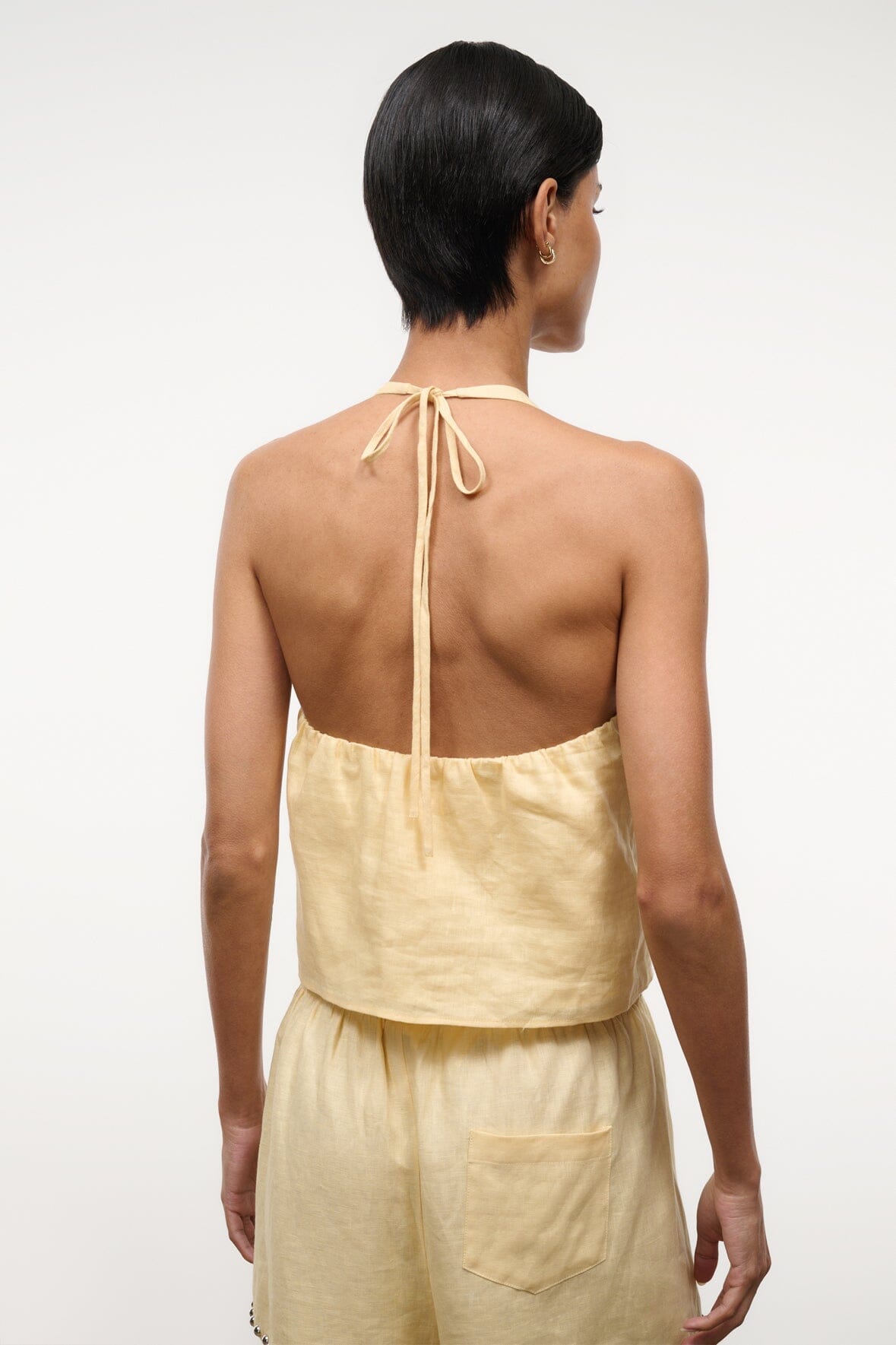 CORSO LINEN TOP | BUTTER