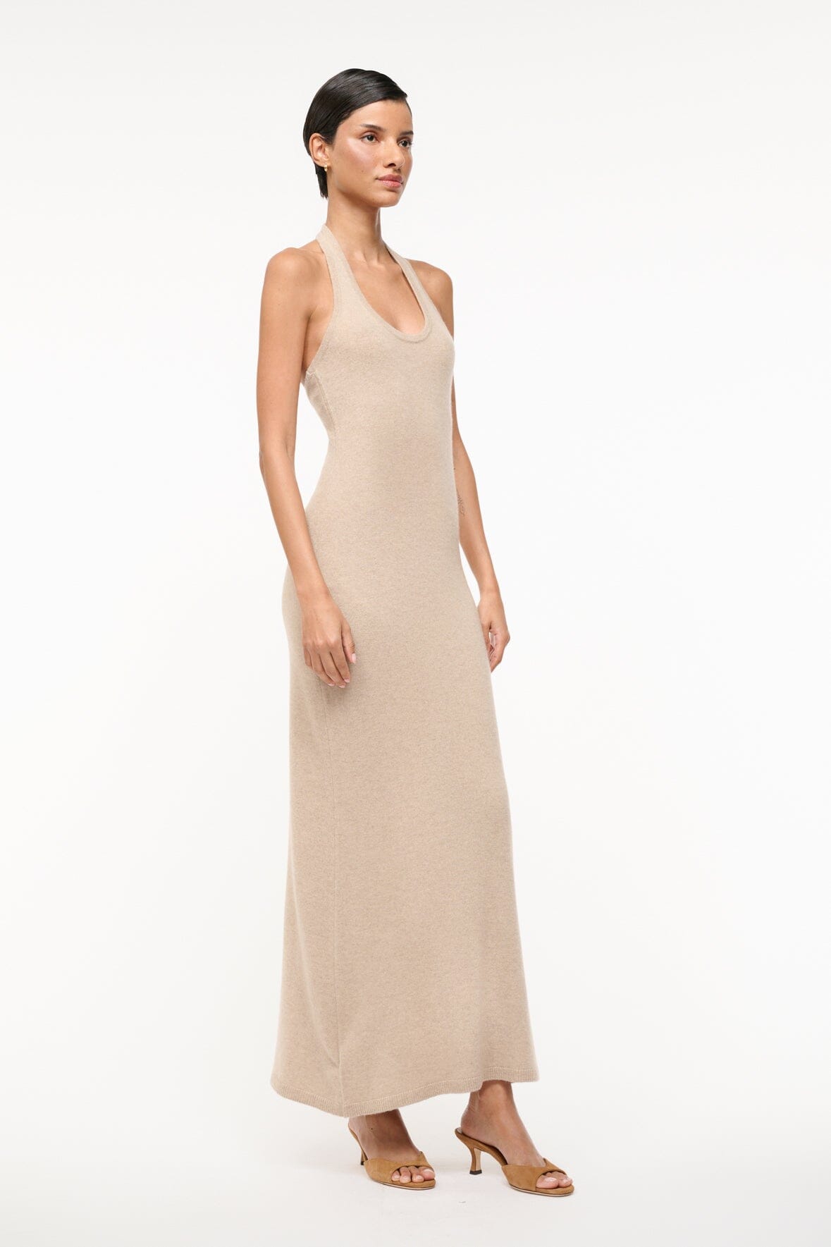 CANELA CASHMERE DRESS | STONE
