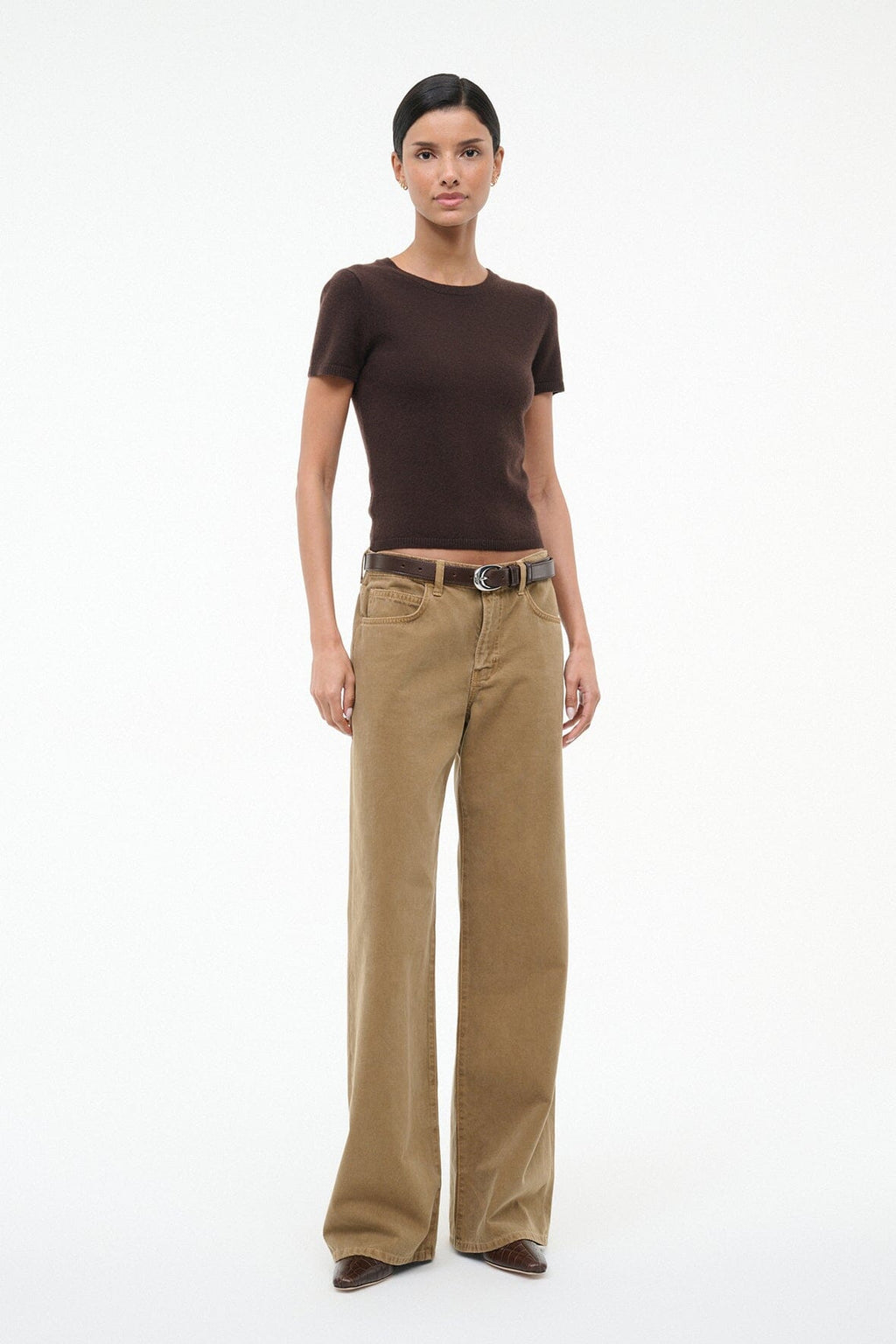 EASY CASHMERE TEE | DARK CHOCOLATE