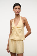 PADDLE LINEN SHORT | BUTTER STUDS