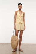 CORSO LINEN TOP | BUTTER