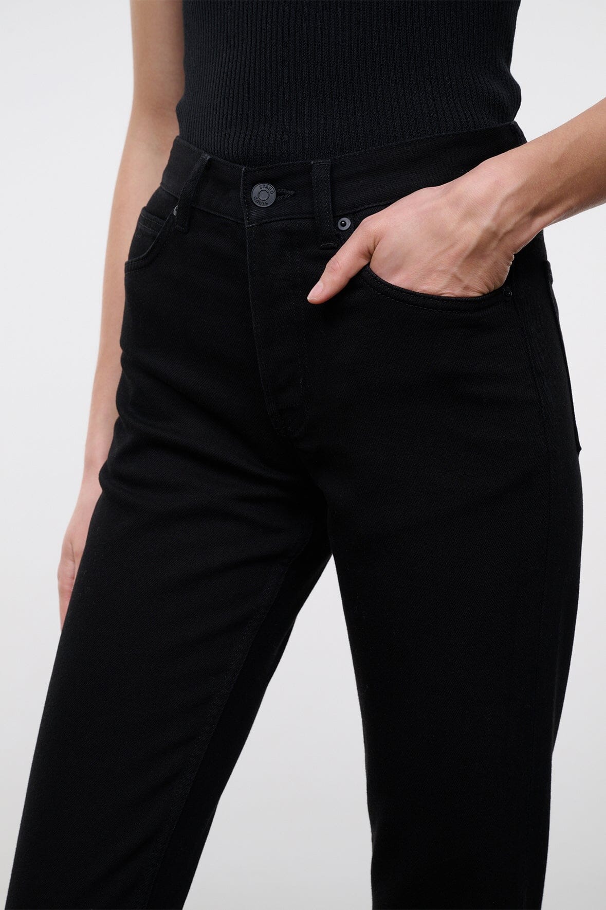 TEDDY STRAIGHT JEAN | BLACK
