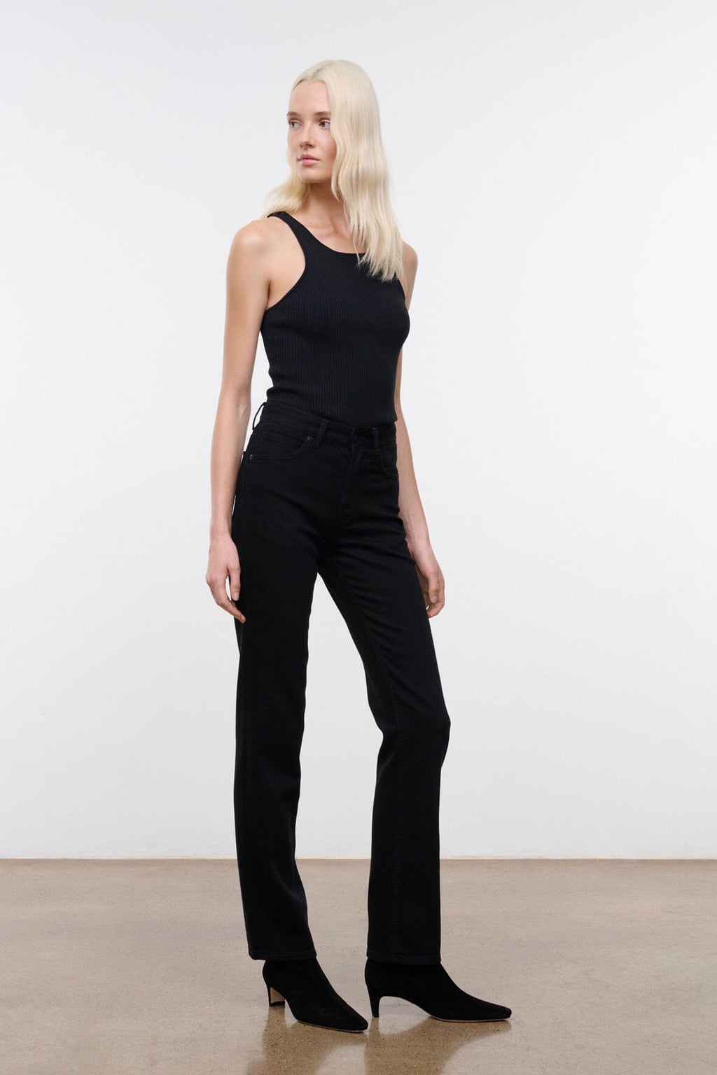 TEDDY STRAIGHT JEAN | BLACK