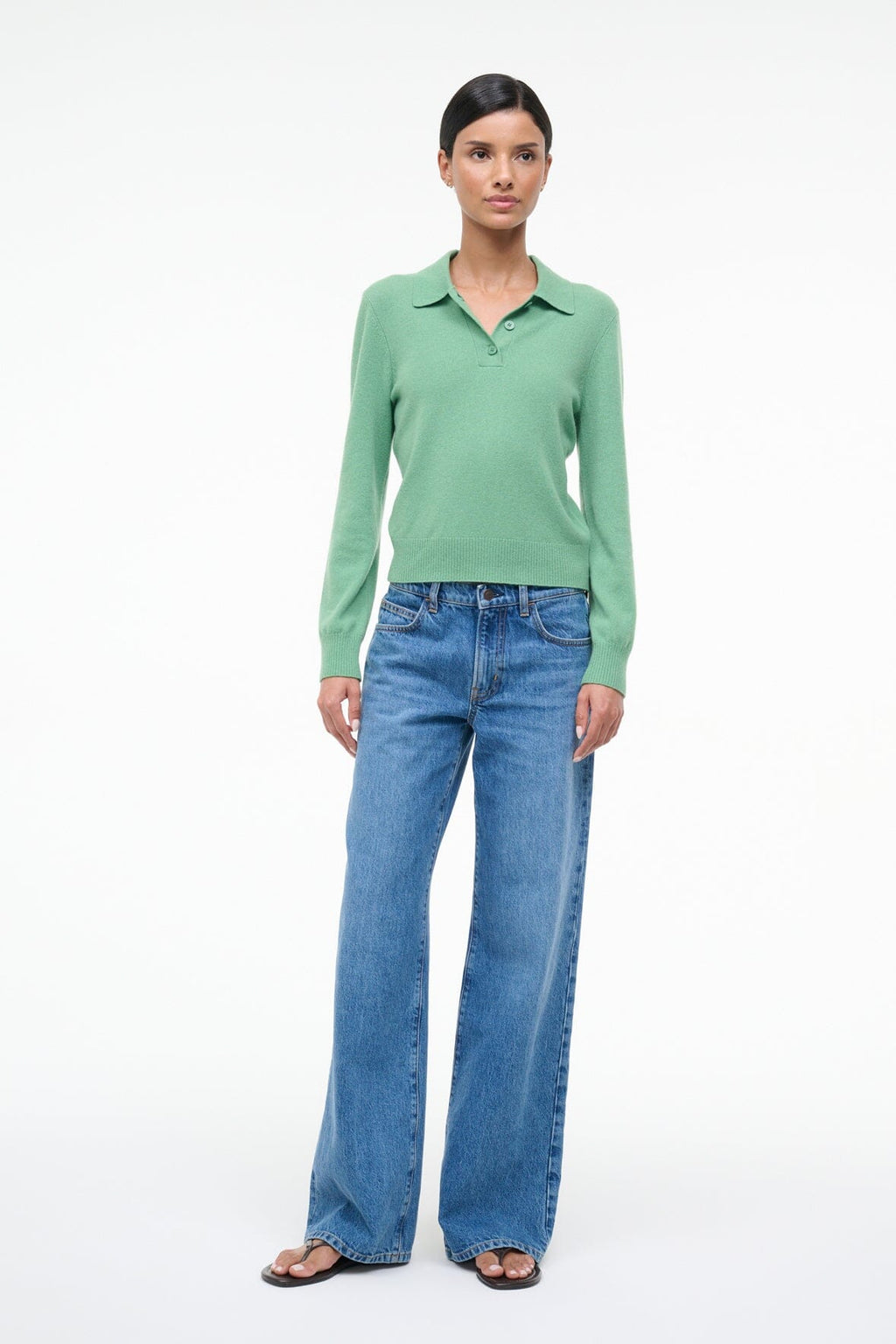 GEMMA CASHMERE SWEATER | LEAF