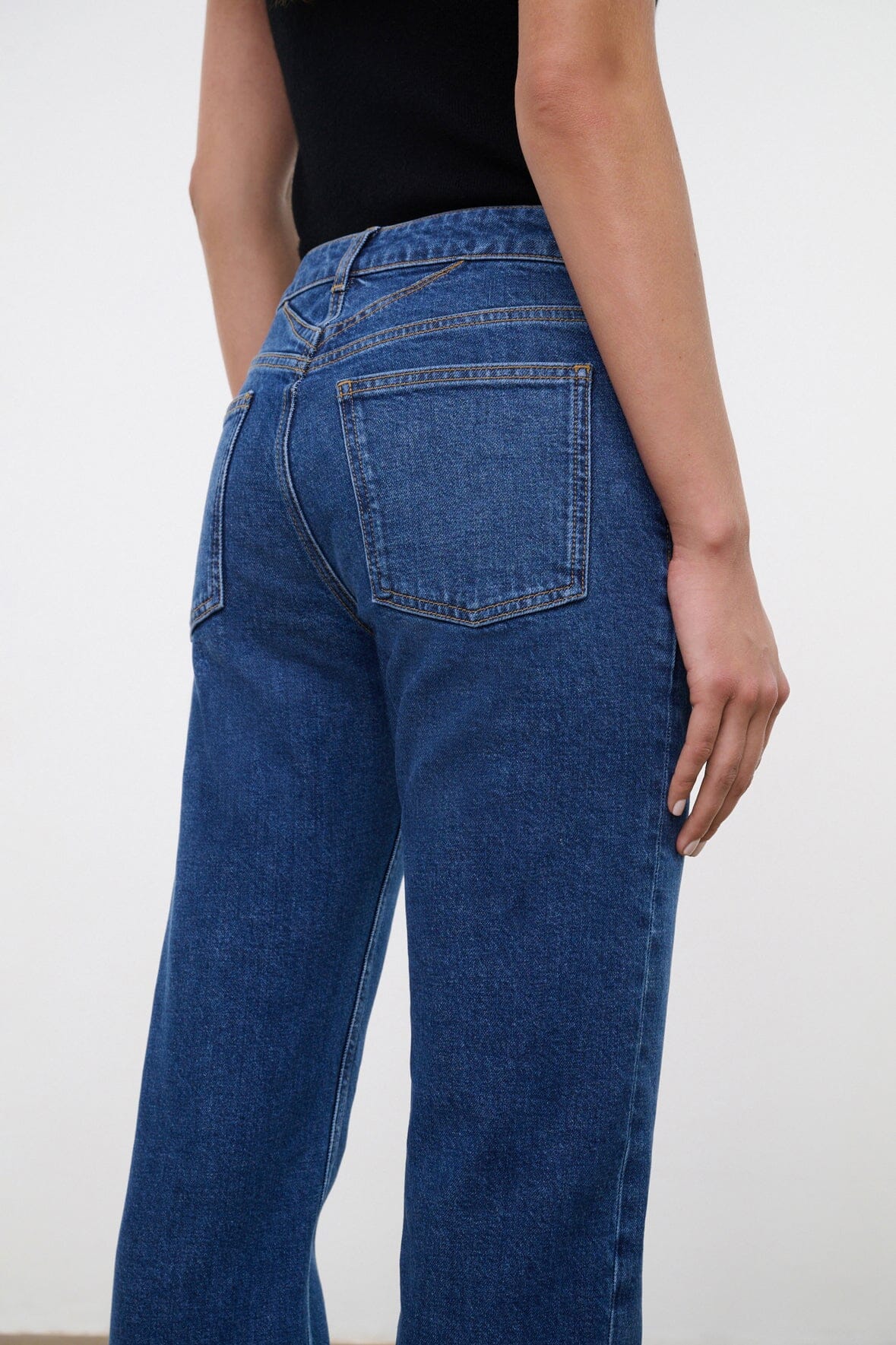 TEDDY STRAIGHT JEAN | STONE BLUE STRETCH
