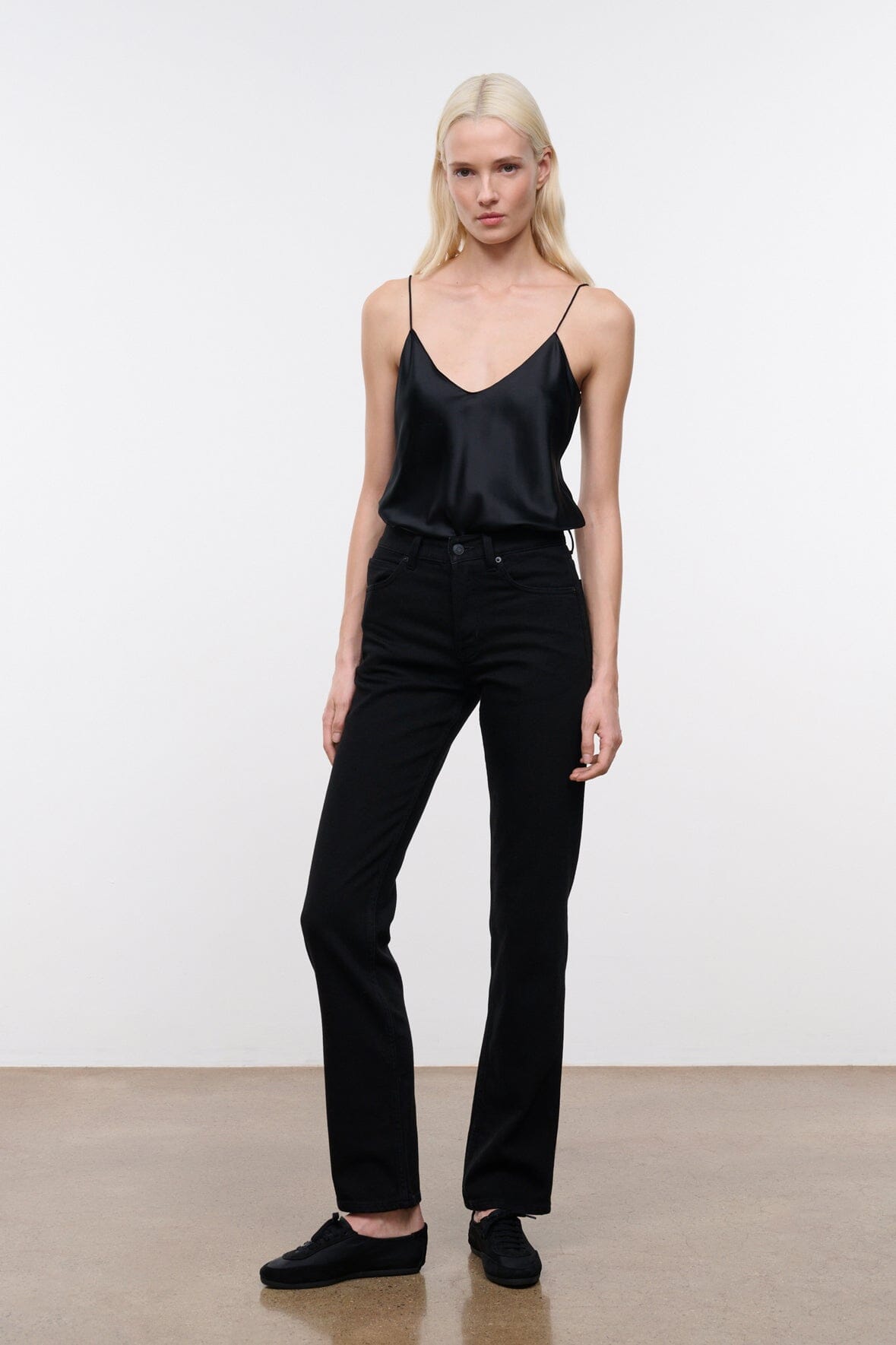 TEDDY STRAIGHT JEAN | BLACK