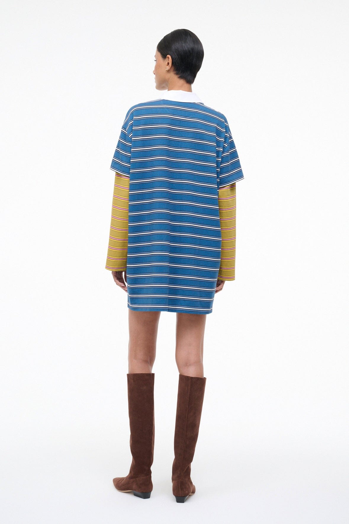 IVAR DRESS | CHARTREUSE STRIPE NAUTIC STRIPE