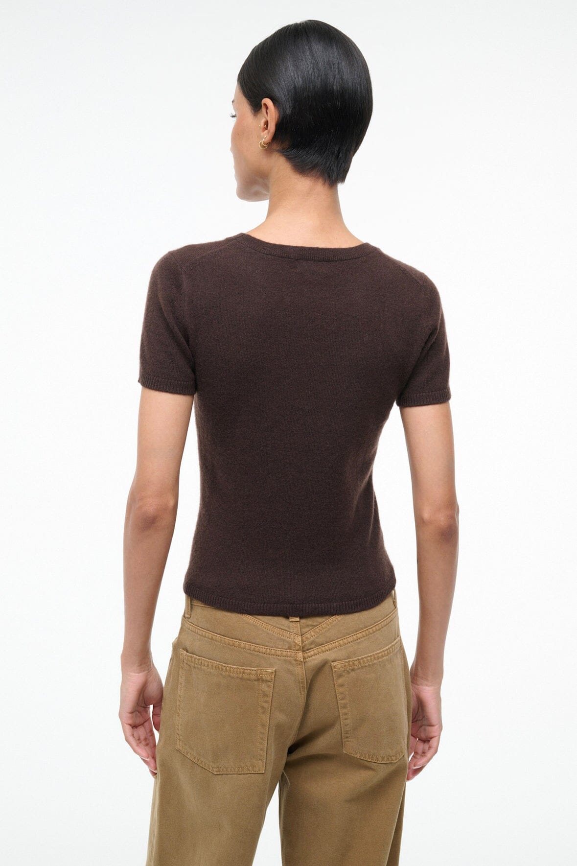 EASY CASHMERE TEE | DARK CHOCOLATE