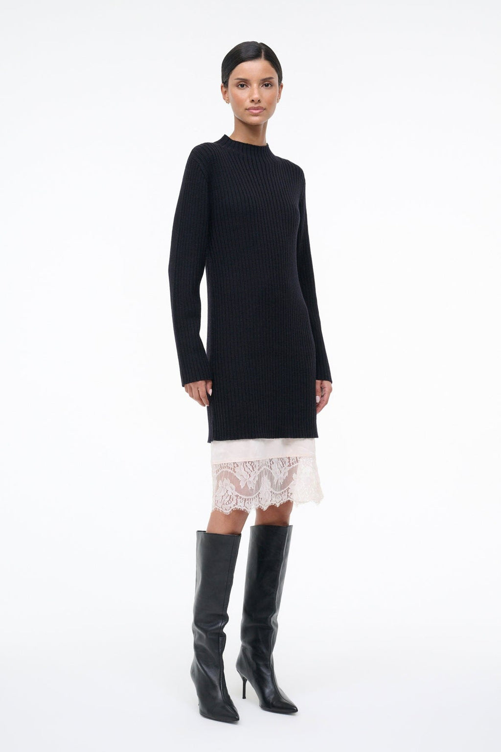 WILLOW SWEATER DRESS | BLACK