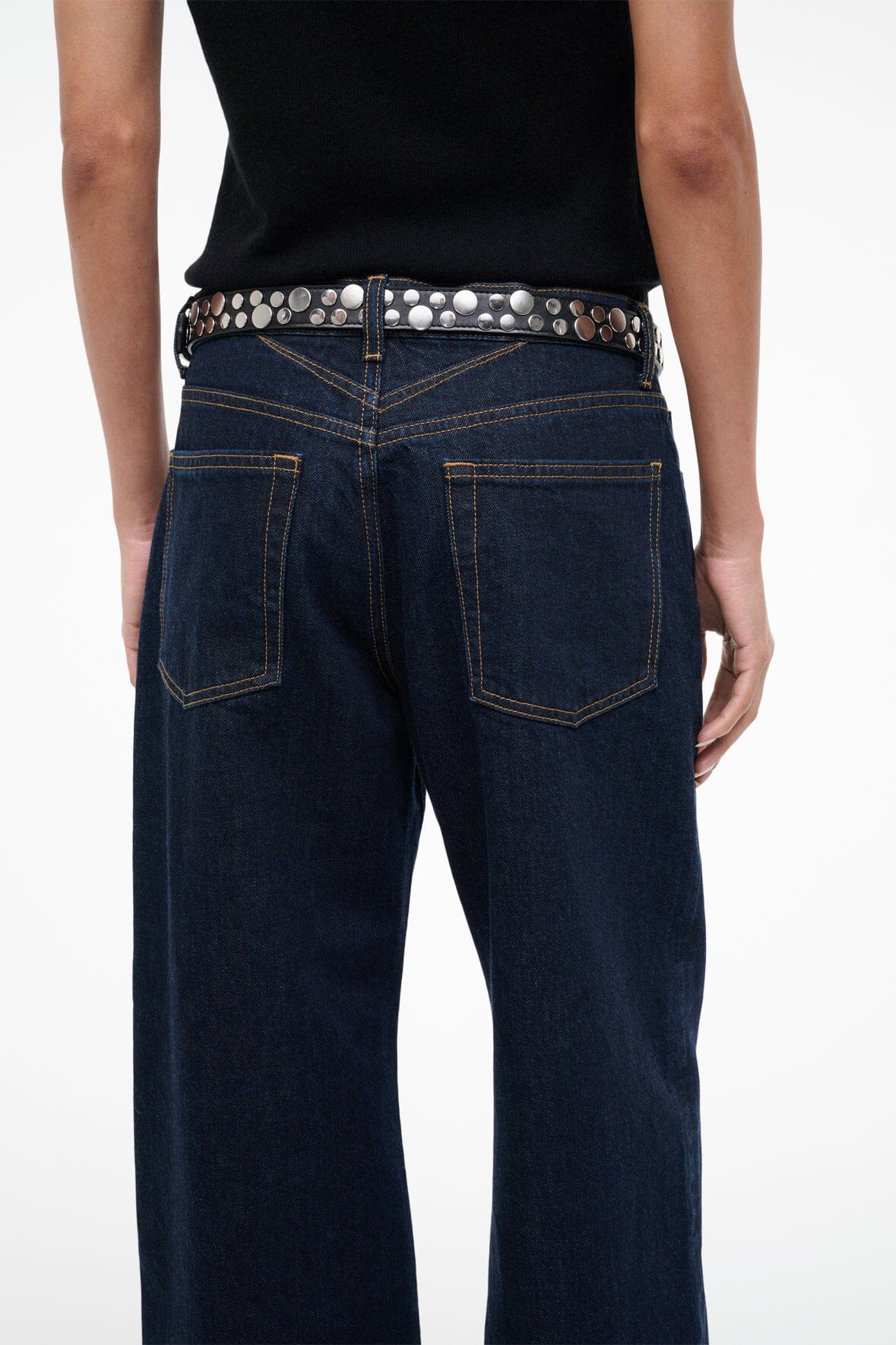 MOON BUCKLE BELT | RIVETS
