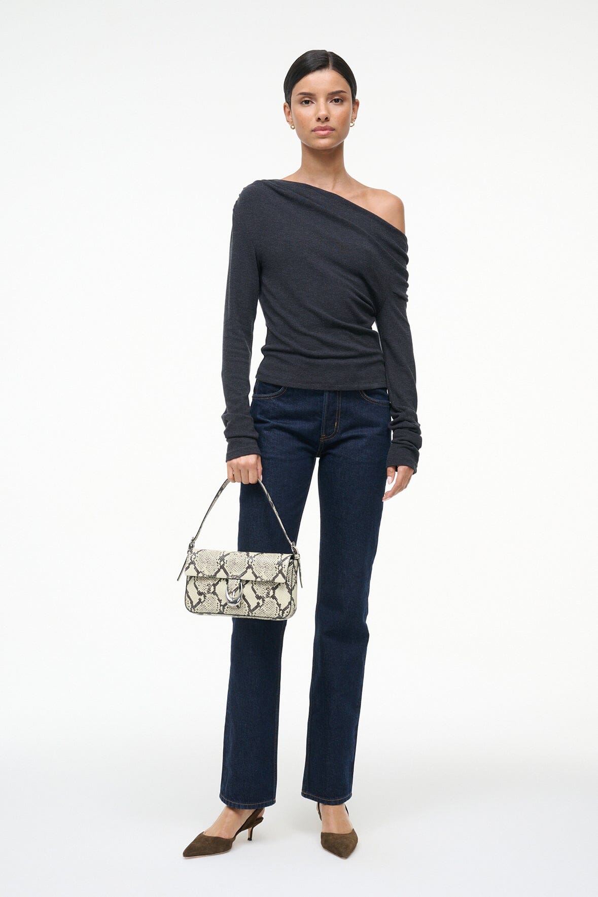 HARLOW BAG | WHITE SNAKE