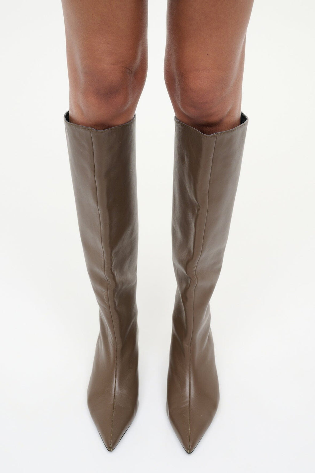 SEBASTIAN KITTEN HEEL BOOT | TRUFFLE