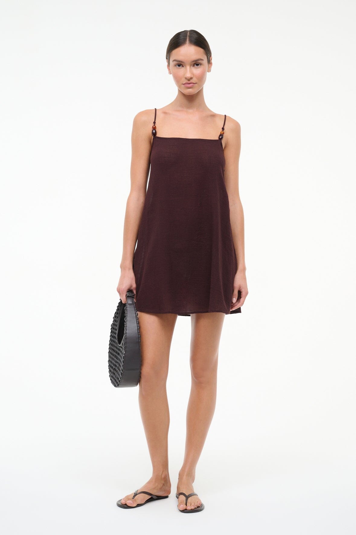 LAURA MINI COVERUP DRESS | DARK CHOCOLATE