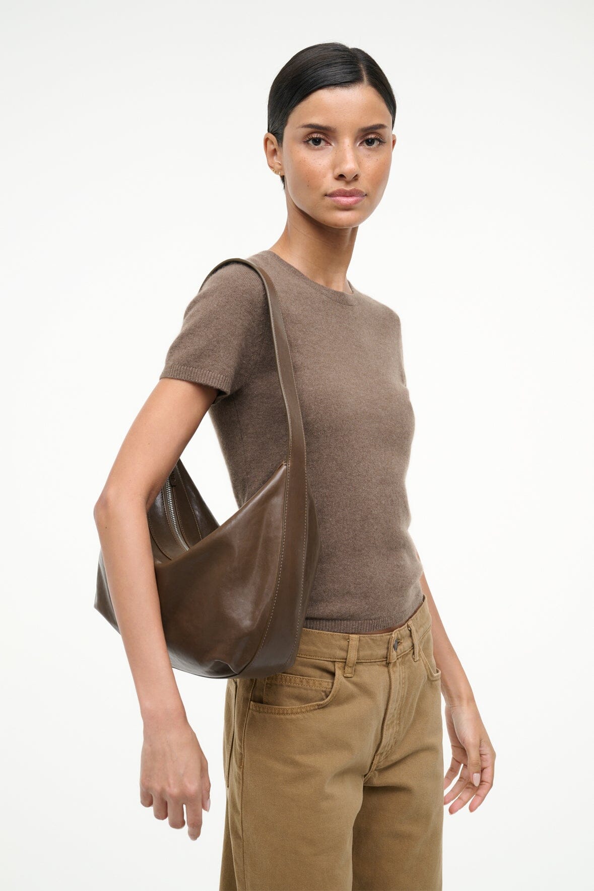 LARGE DEMY SHOULDER BAG | TRUFFLE