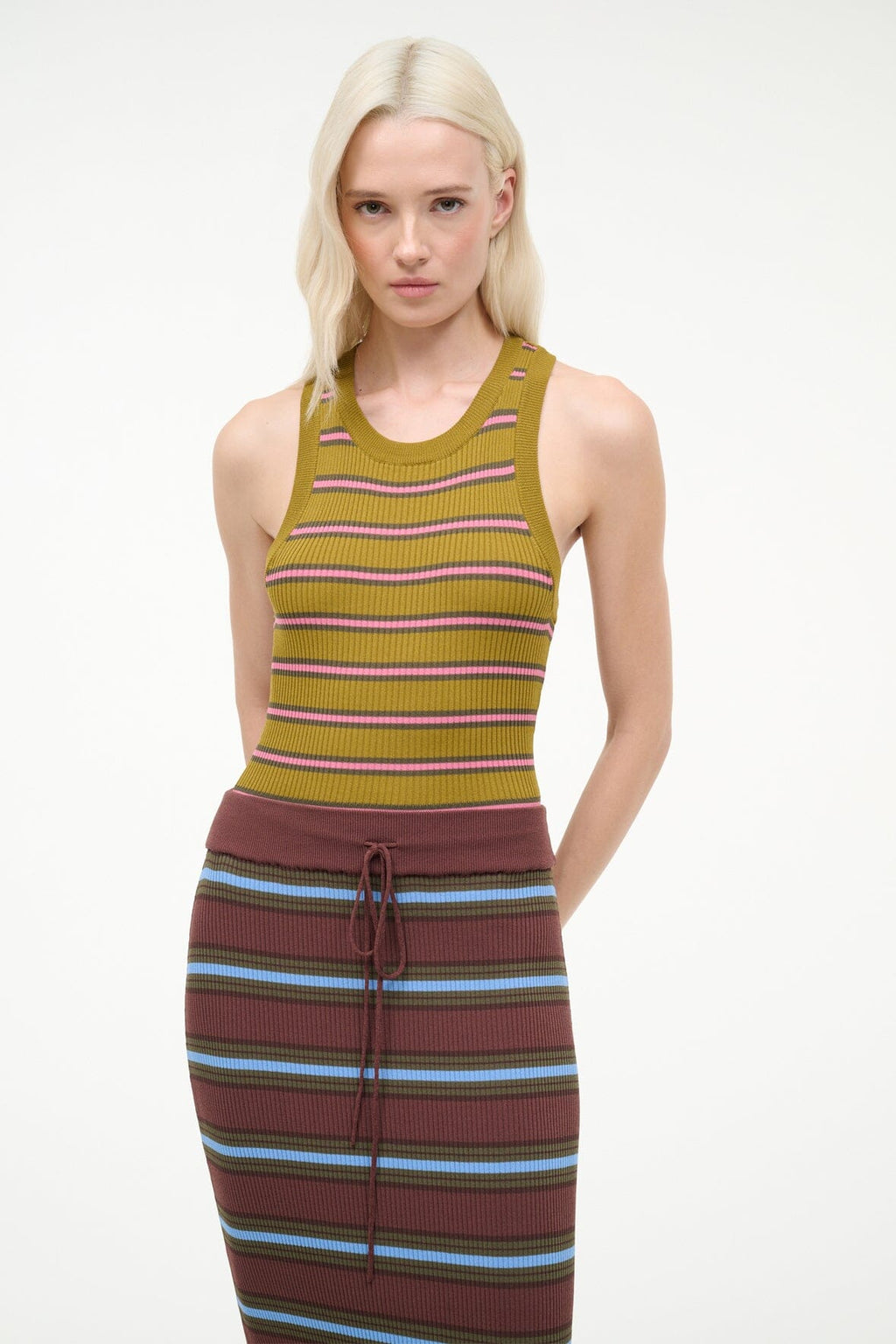 ABBOTT DRESS | REDONDO STRIPE MULTI
