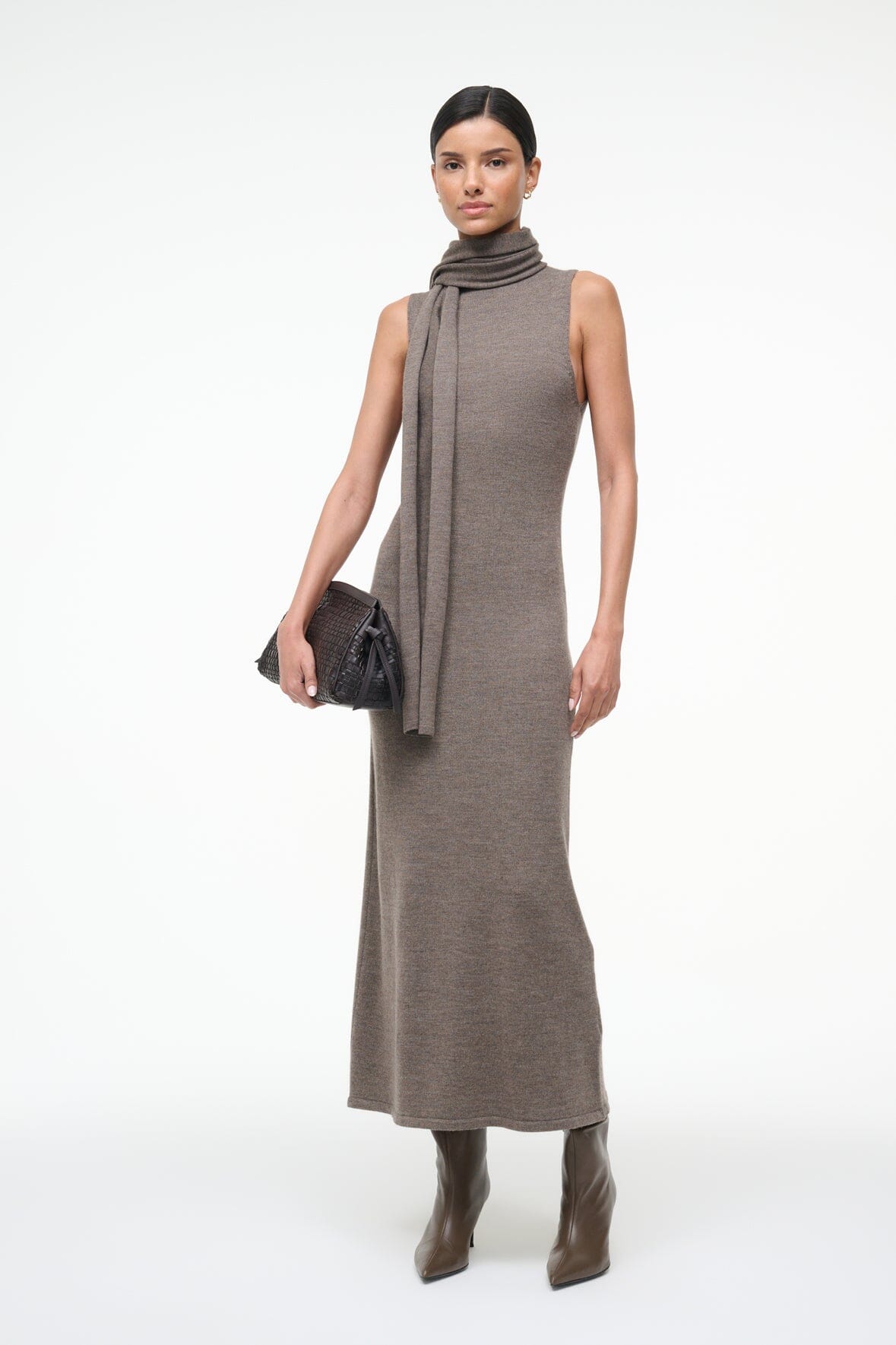 CANAL MIDI DRESS | TRUFFLE