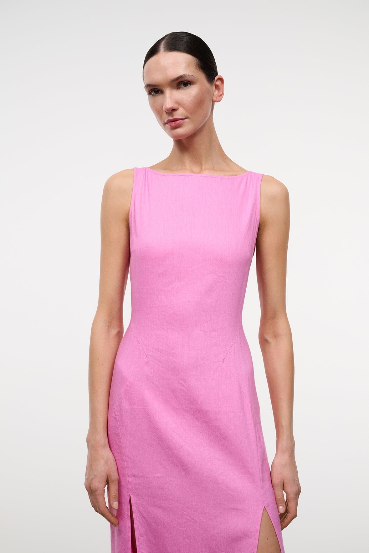 COSTA LINEN DRESS | ORCHID