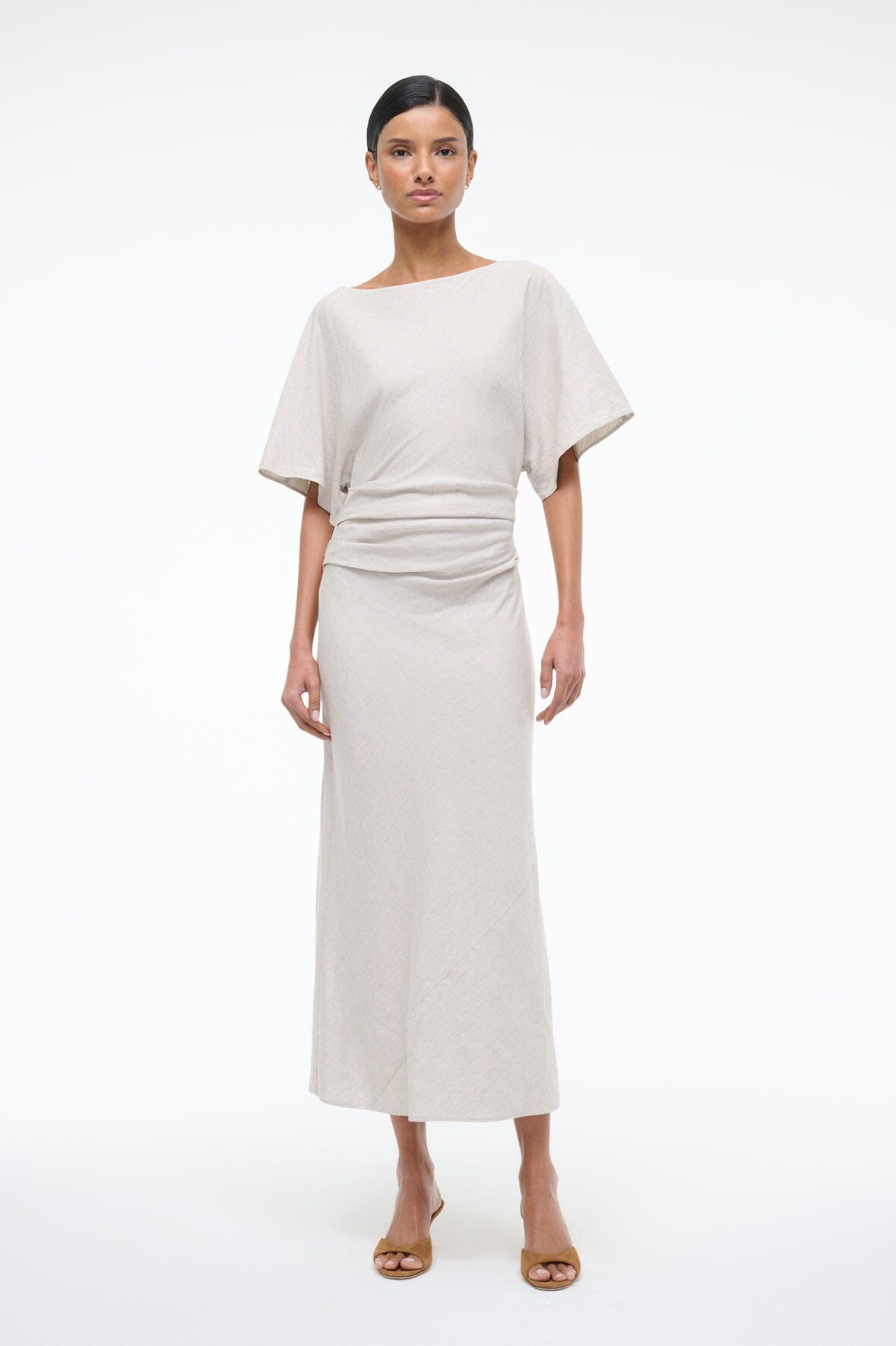 AMELIE LINEN DRESS | NATURAL