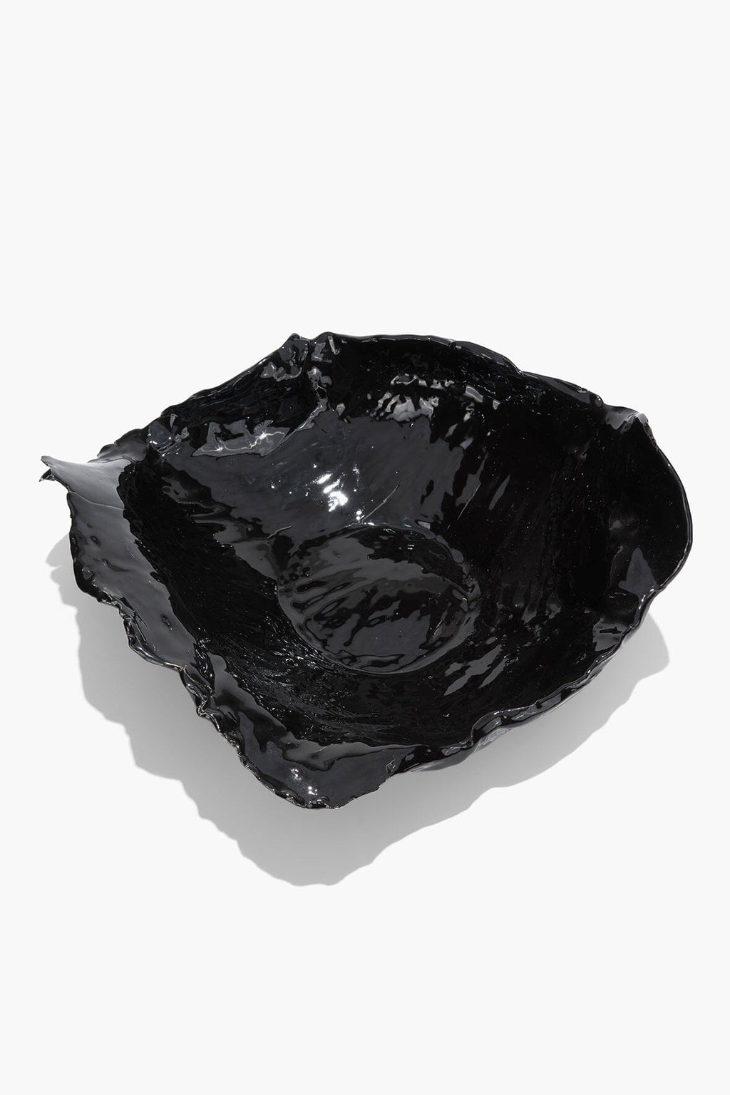 WAVY BOWL | BLACK GLAZE