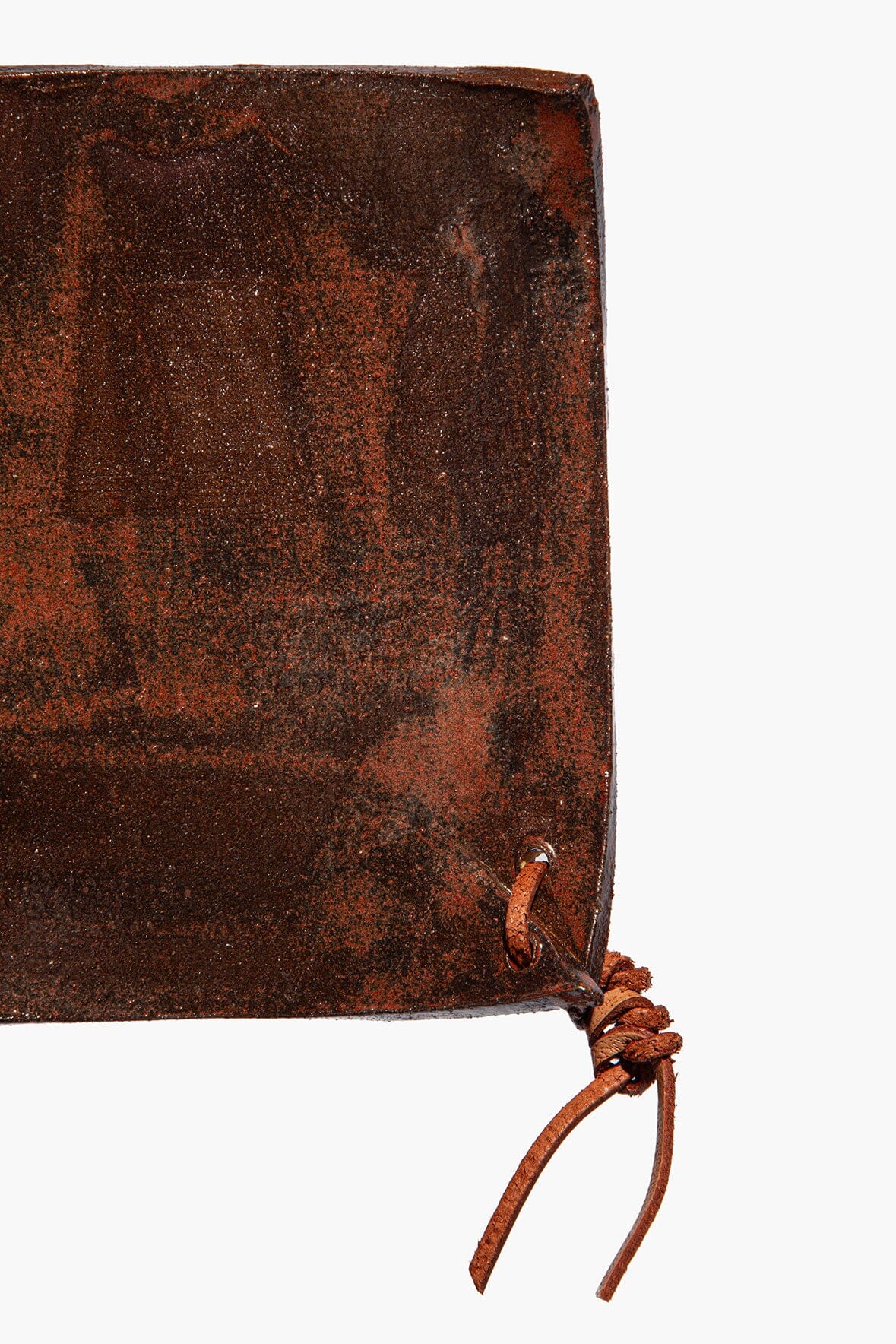 CERAMIC SQUARE COASTERS | BURNT SIENNA GLAZE