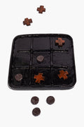 CERAMIC TIC TAC TOE | BURNT ORANGE GLAZE