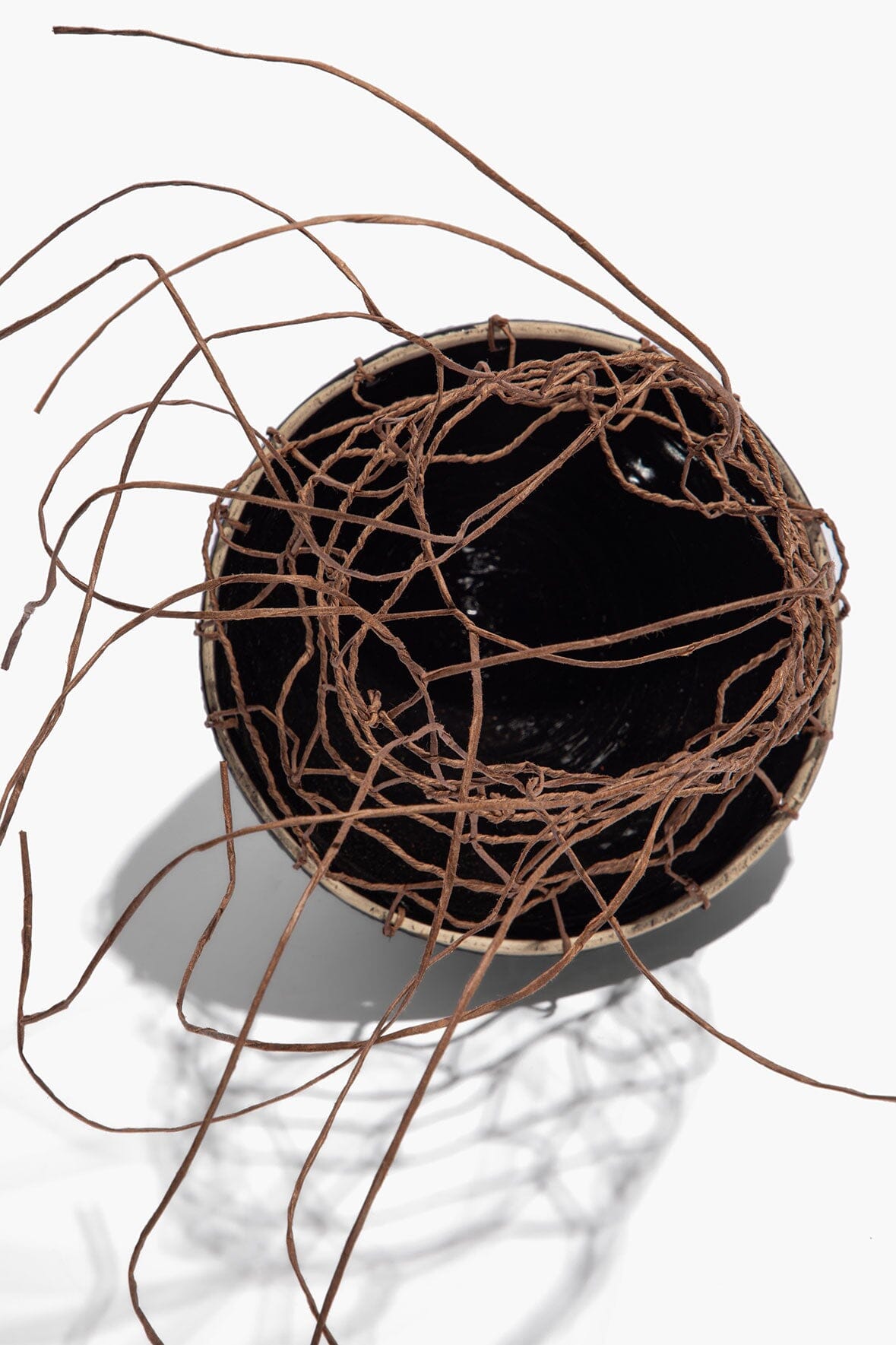 ORGANIC WOVEN CONE | CERAMIC TWINE