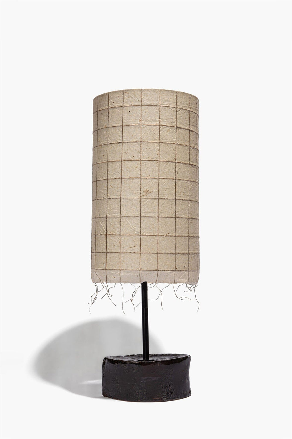 CERAMIC TABLE LAMP | BLACK GLAZE