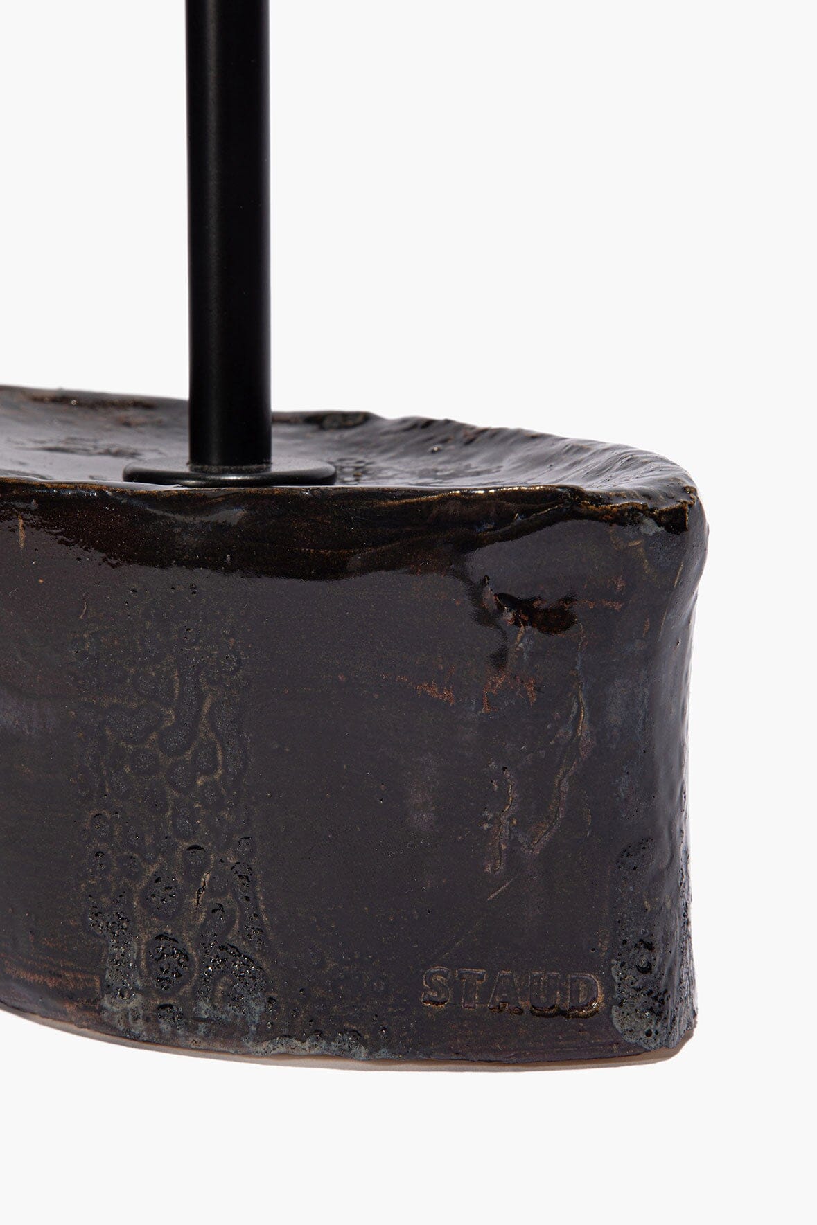 CERAMIC TABLE LAMP | BLACK GLAZE