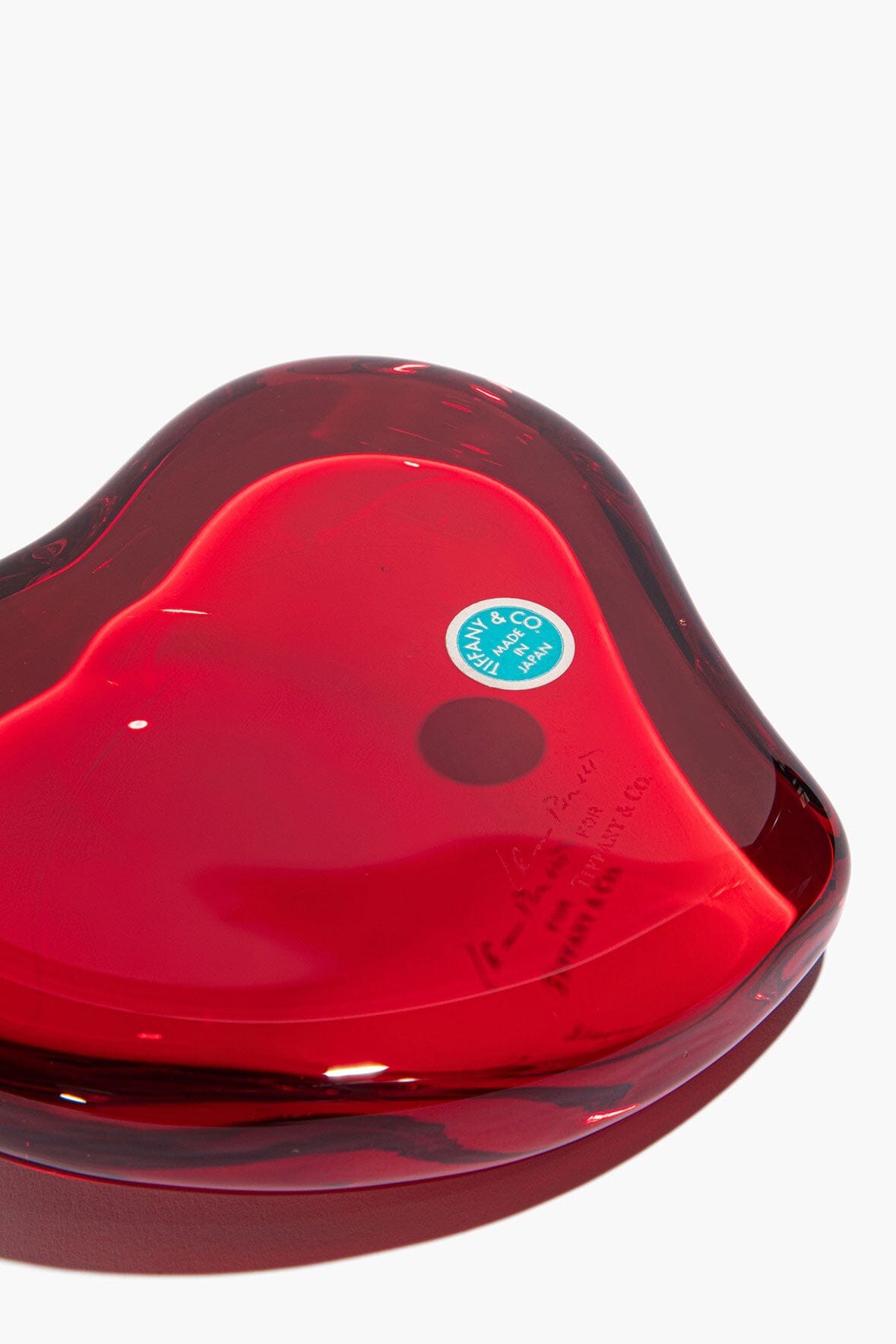 ELSA PERETTI VINTAGE GLASS PAPERWEIGHT | HEART